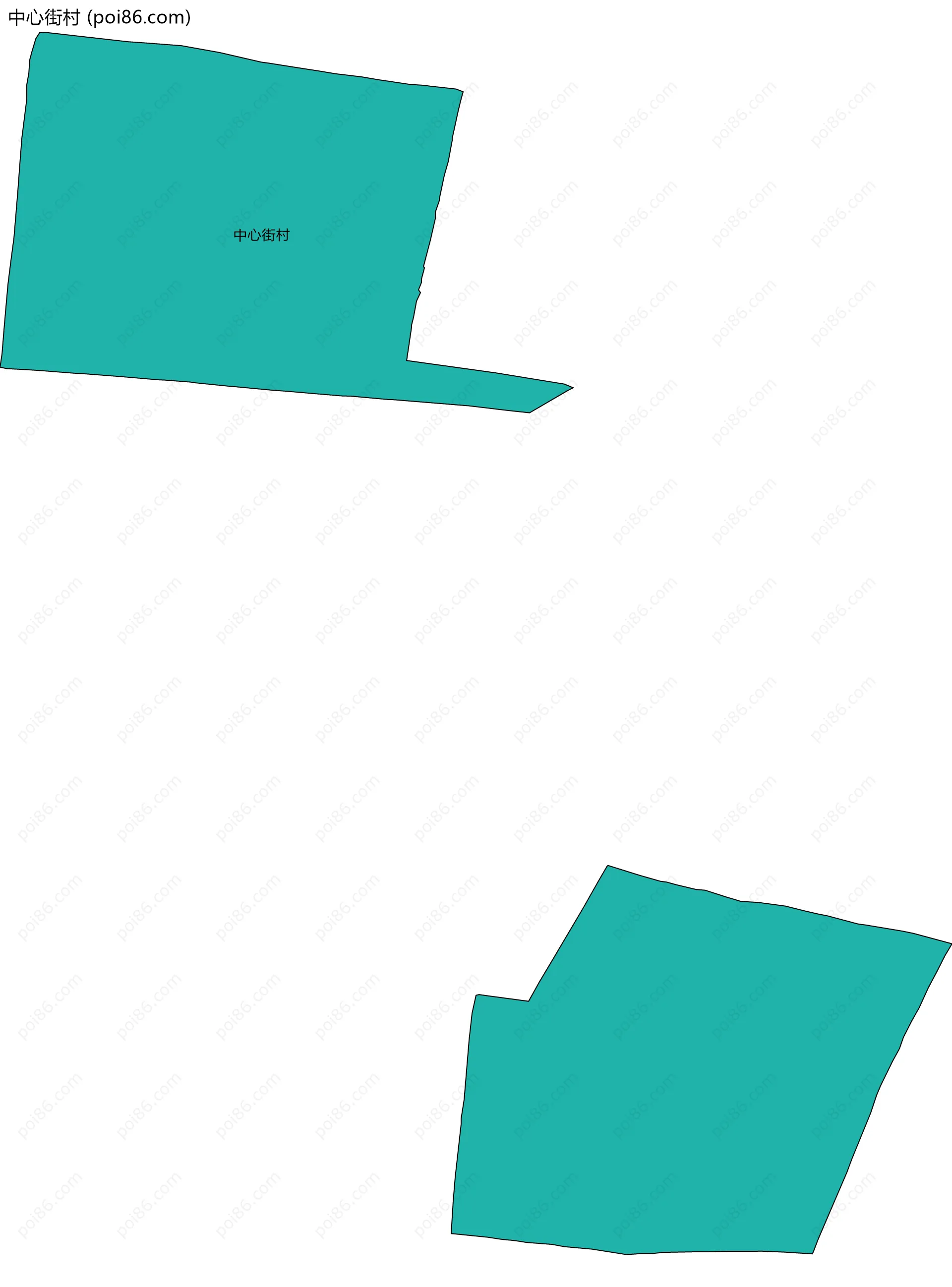 中心街村边界地图