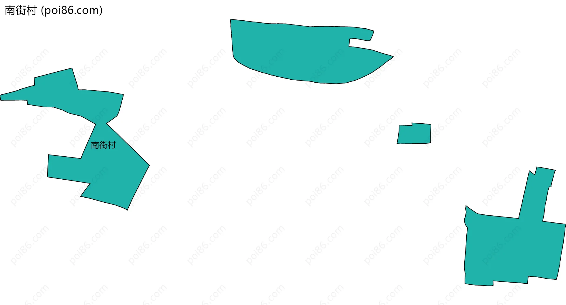 南街村边界地图