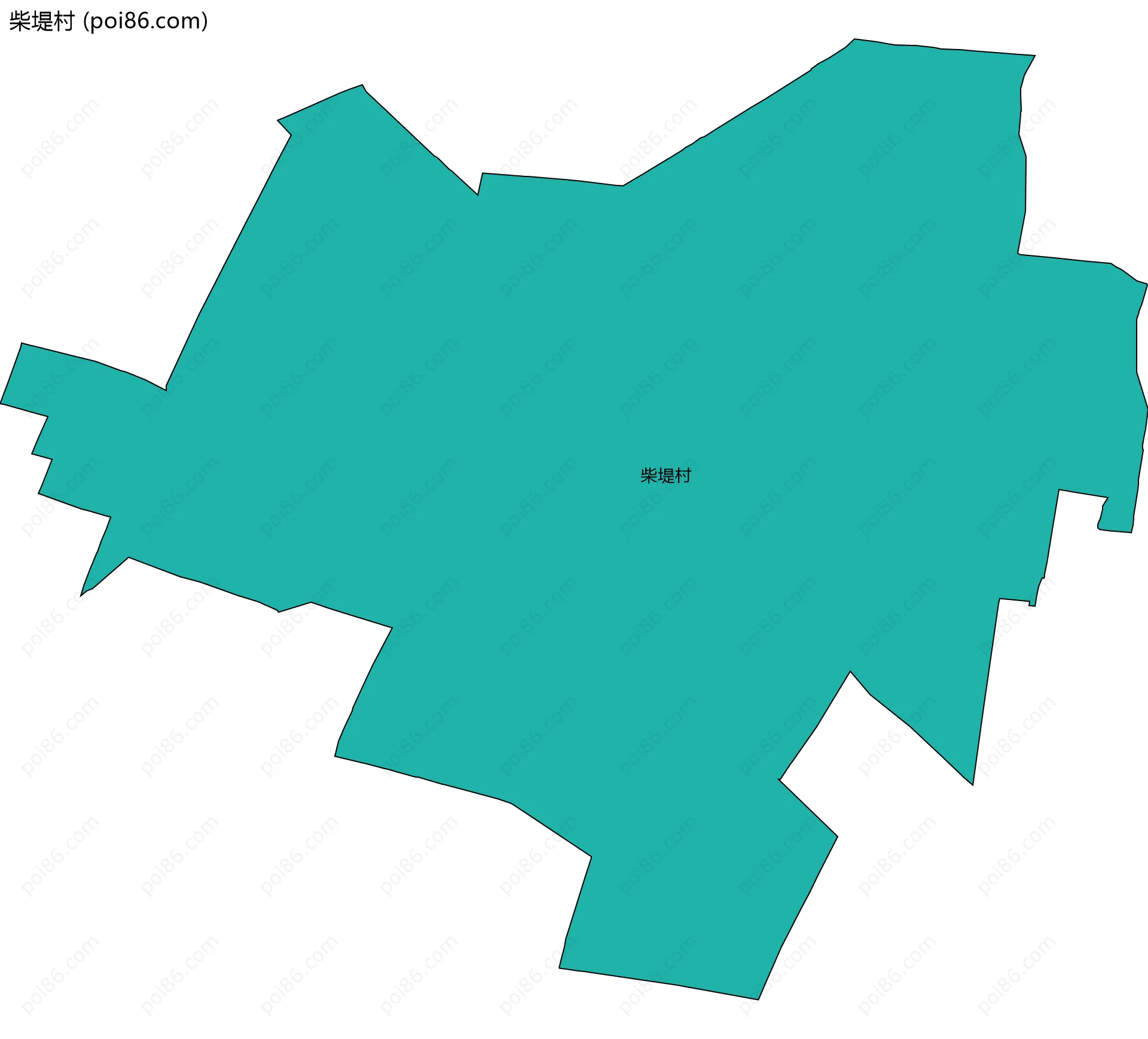 柴堤村边界地图