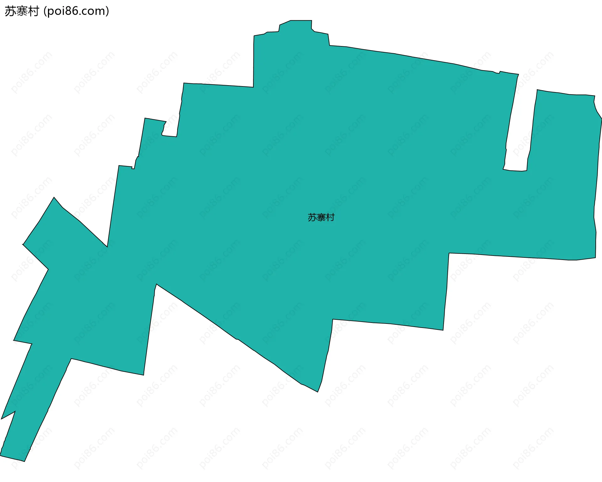 苏寨村边界地图