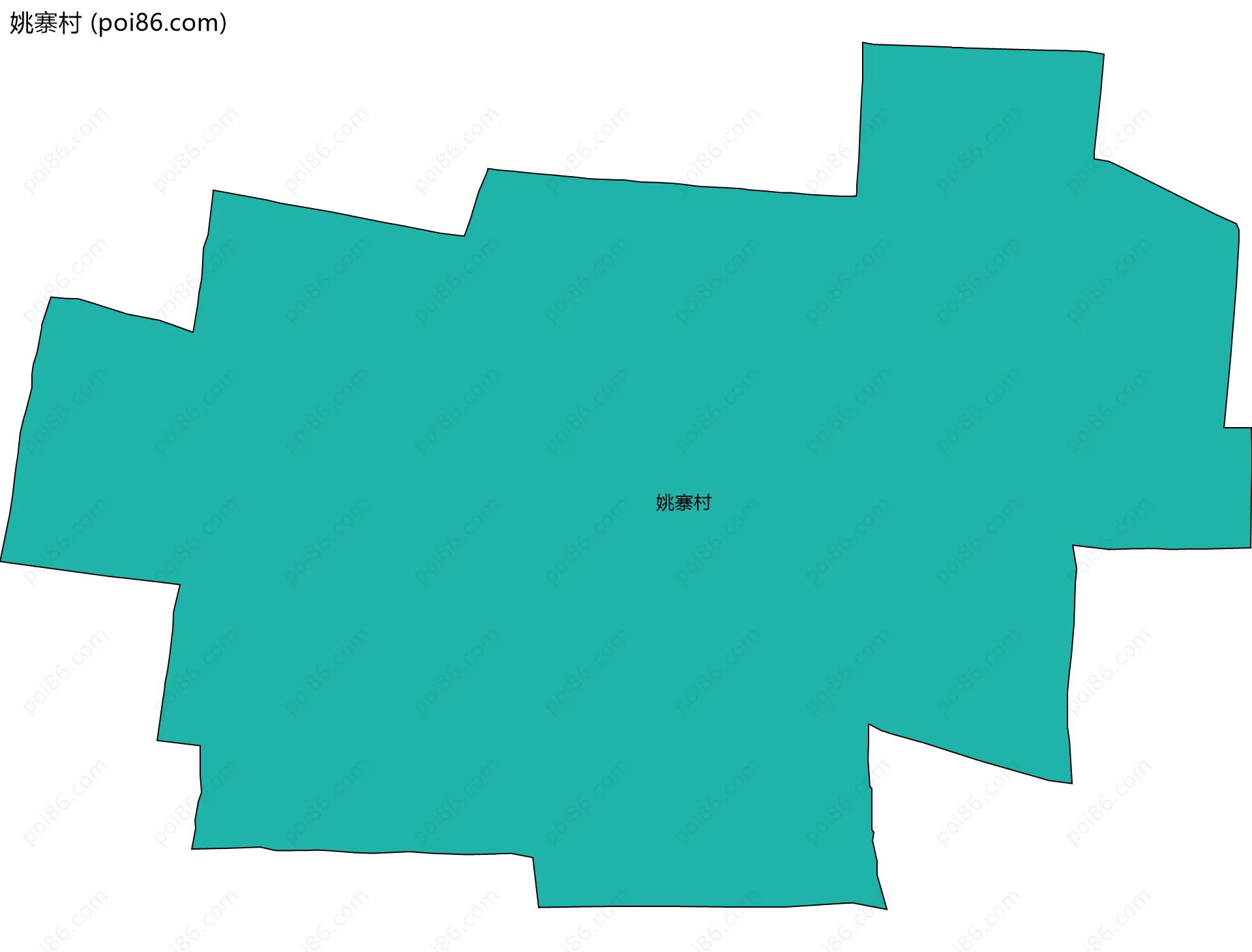 姚寨村边界地图
