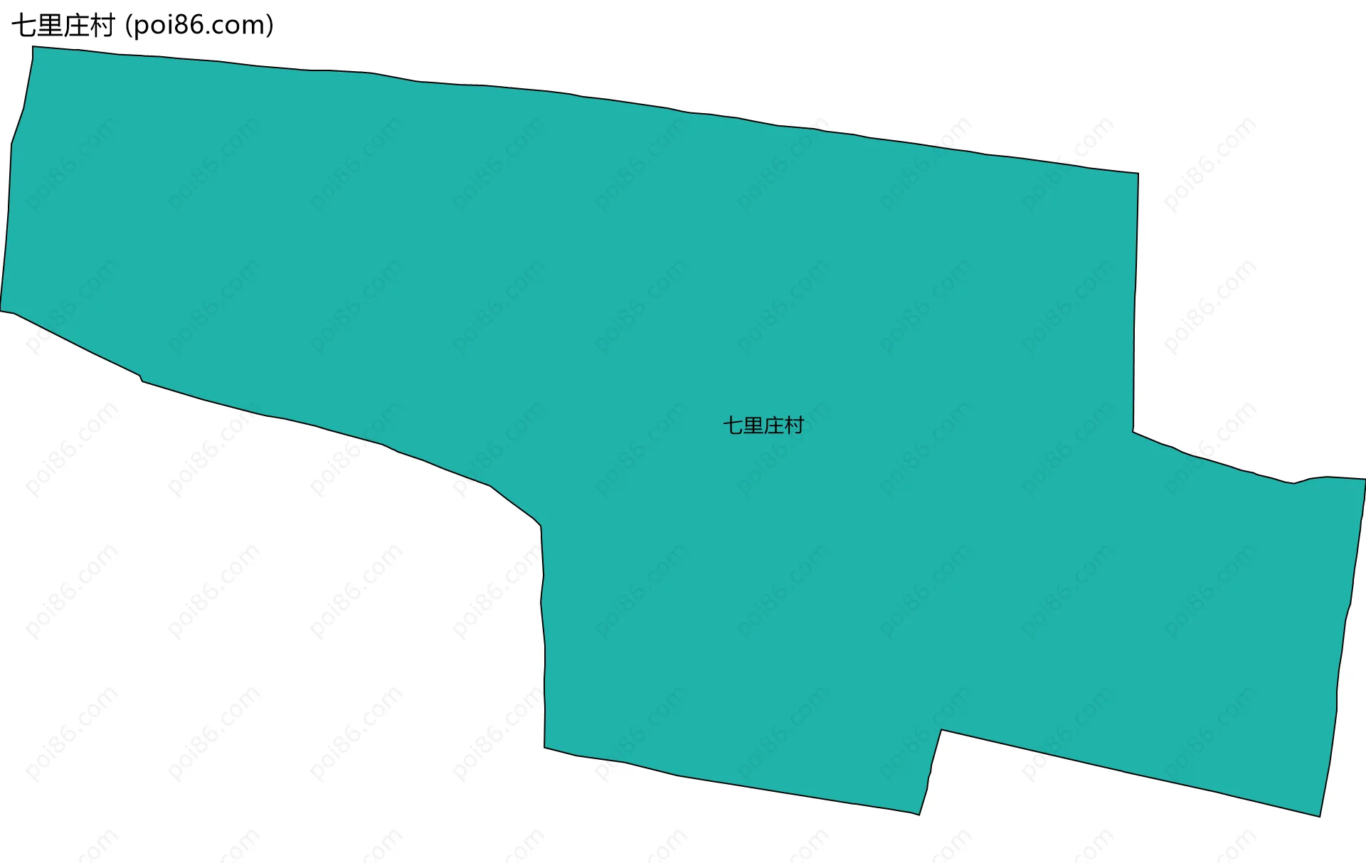 七里庄村边界地图