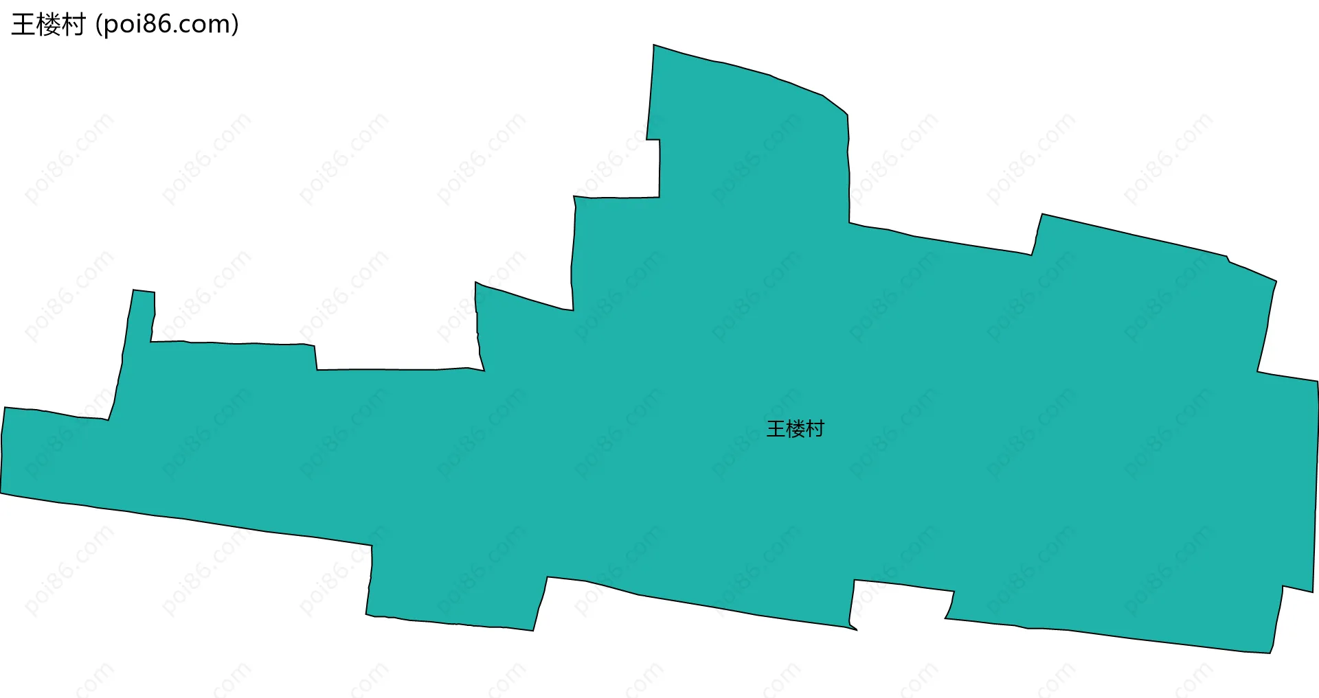 王楼村边界地图