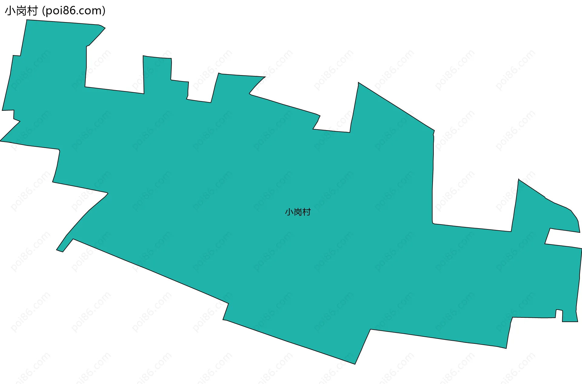 小岗村边界地图