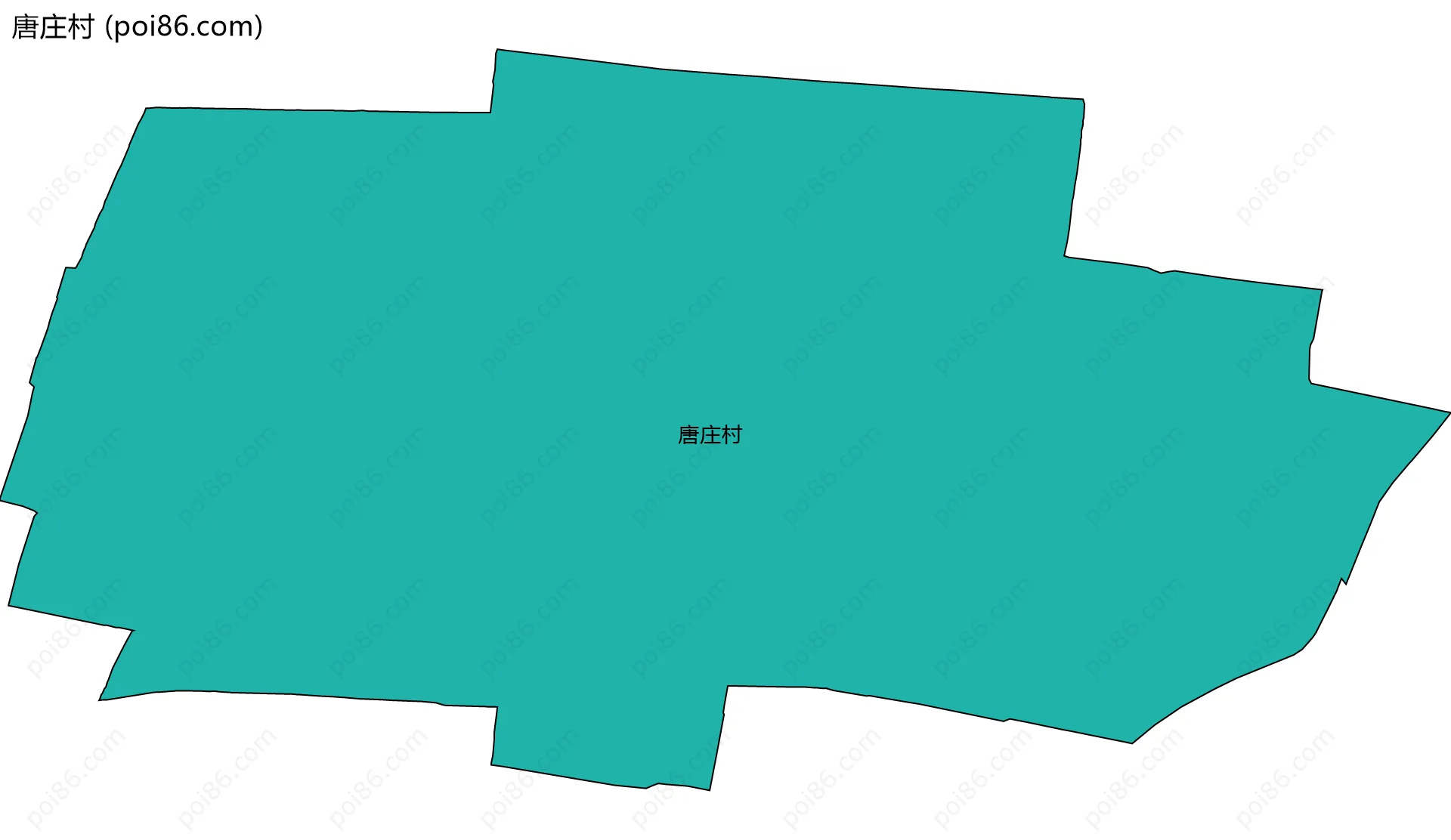 唐庄村边界地图