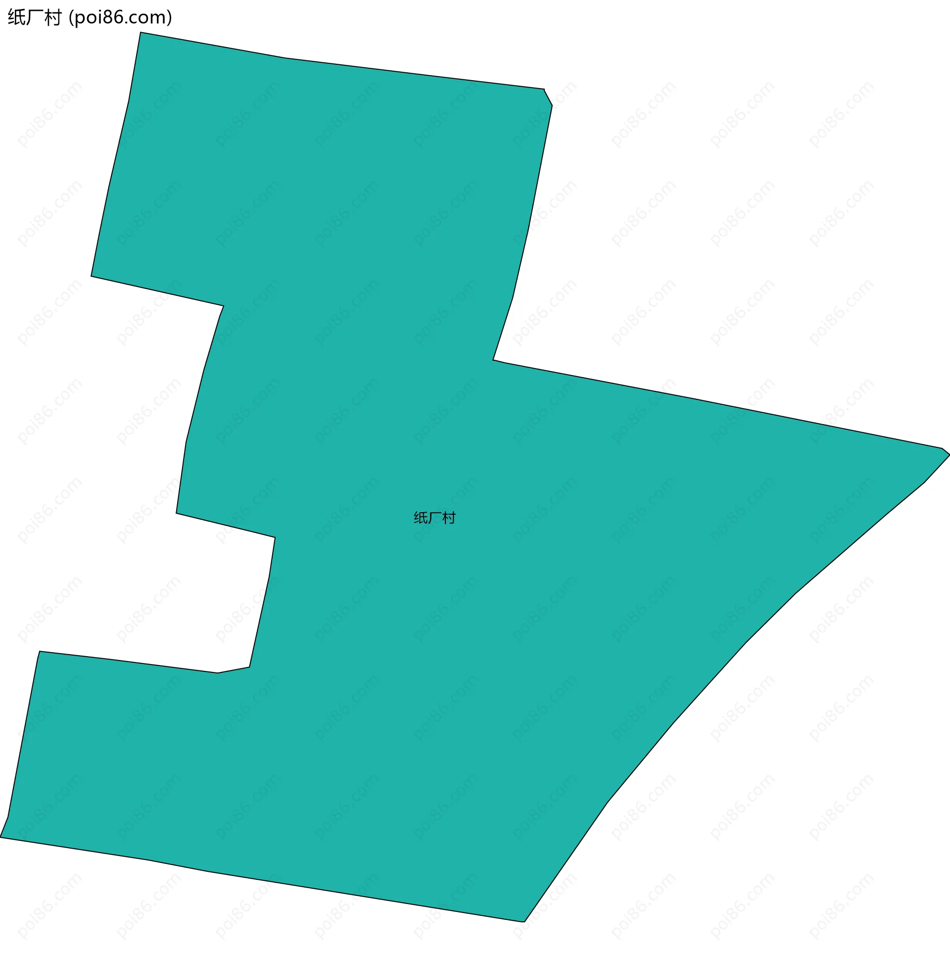 纸厂村边界地图