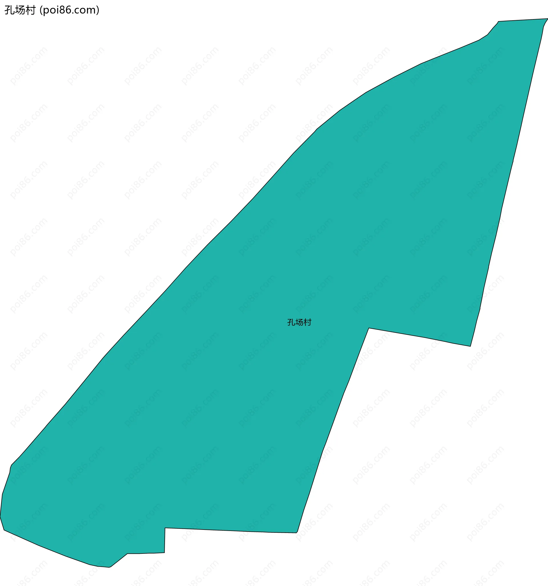 孔场村边界地图