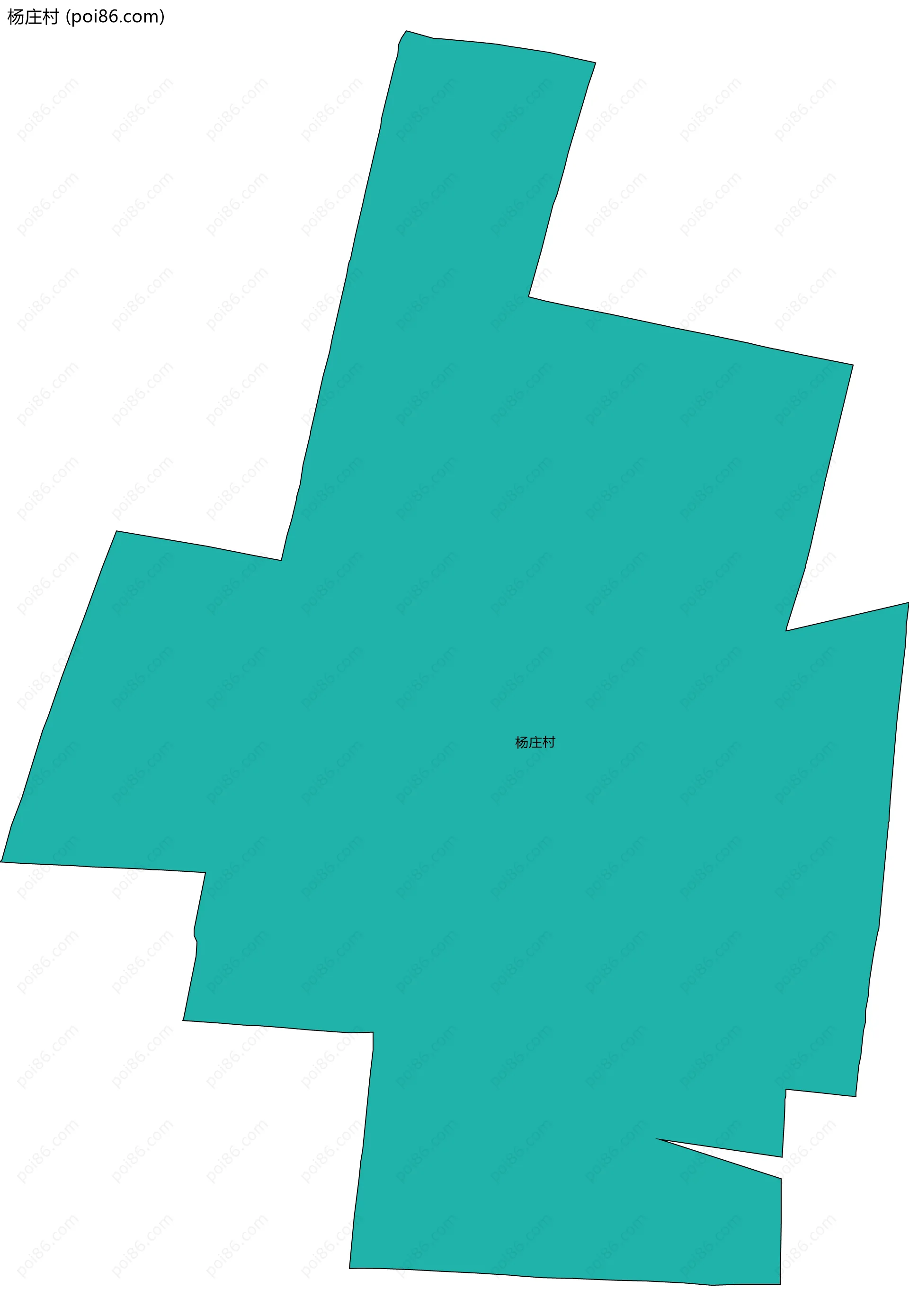 杨庄村边界地图