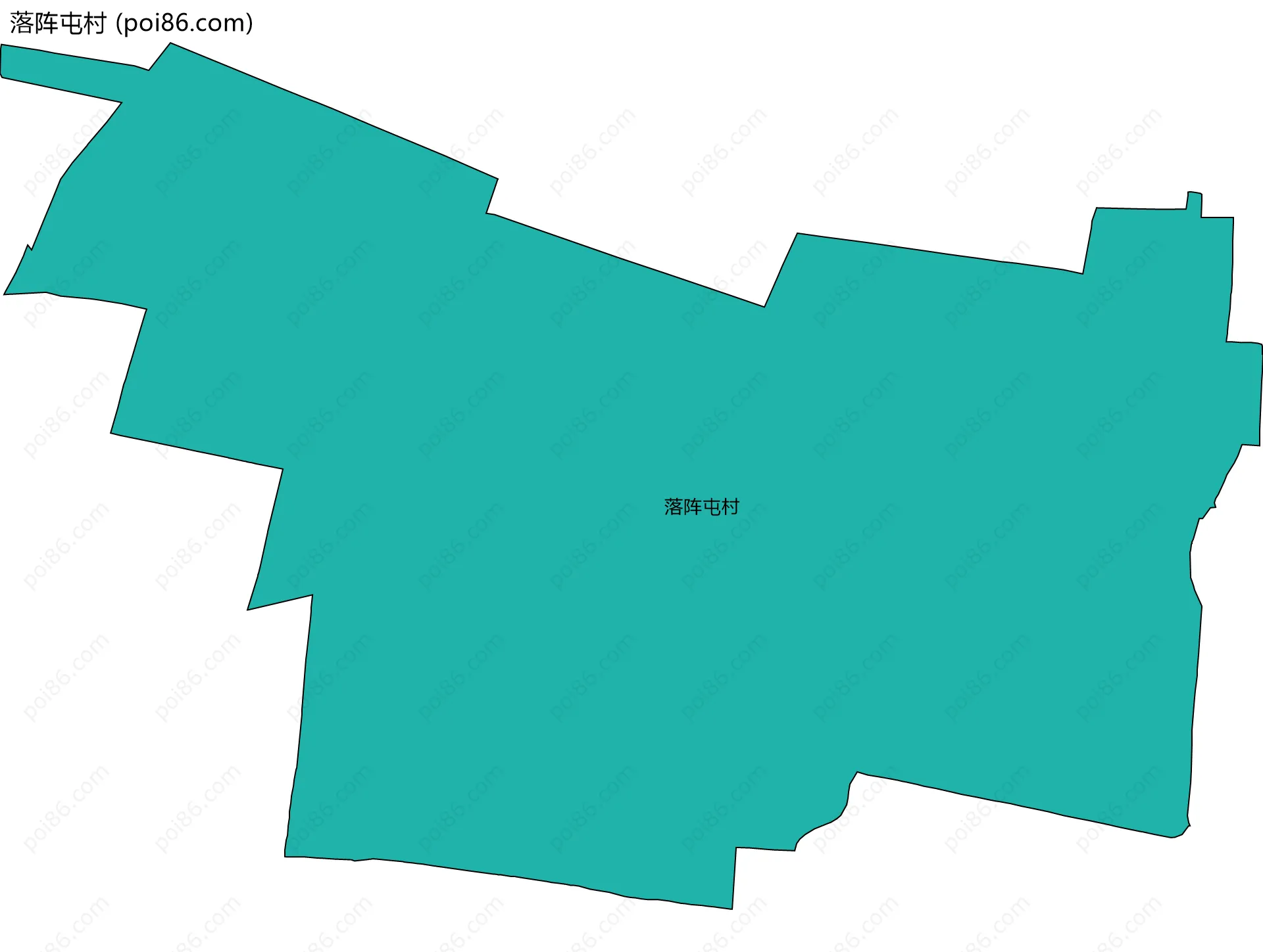 落阵屯村边界地图
