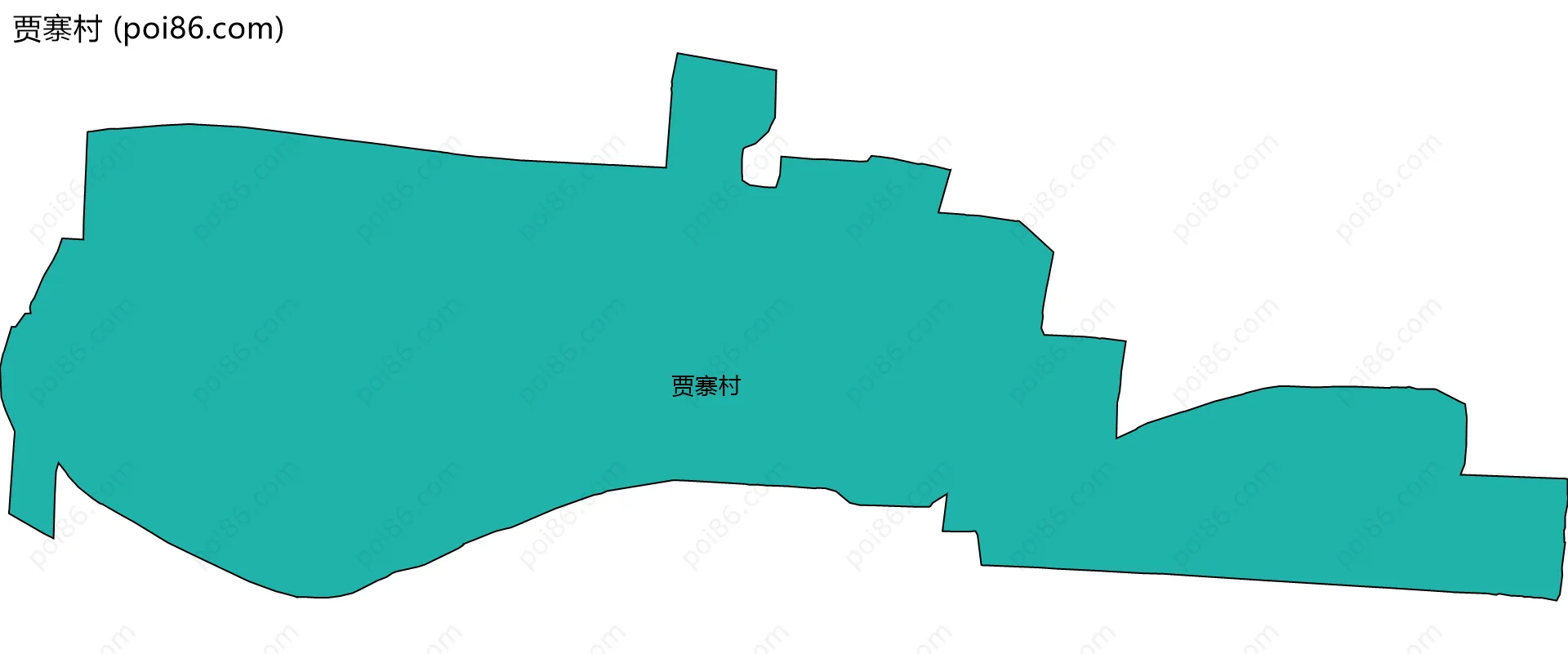 贾寨村边界地图