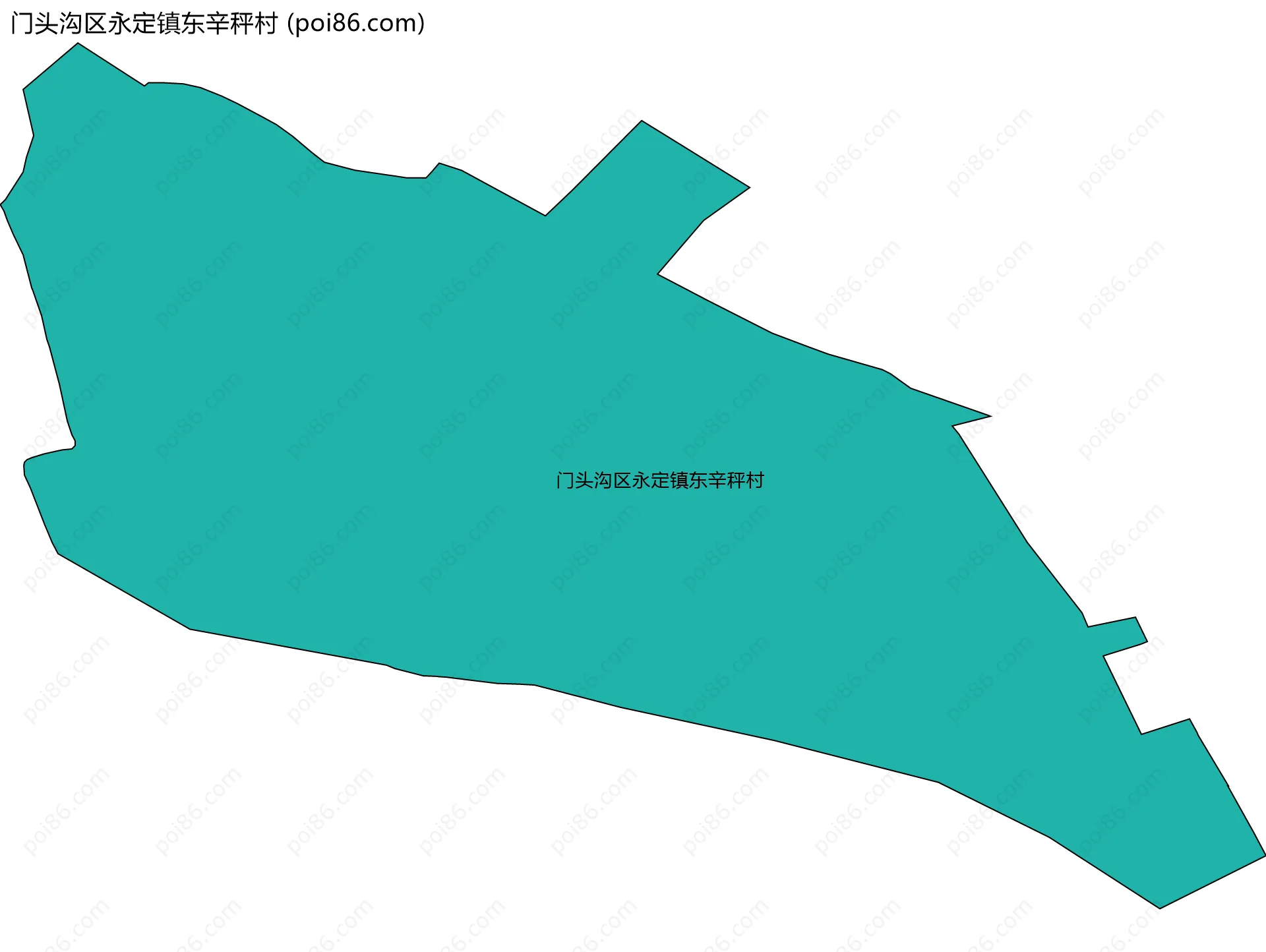 门头沟区永定镇东辛秤村边界地图