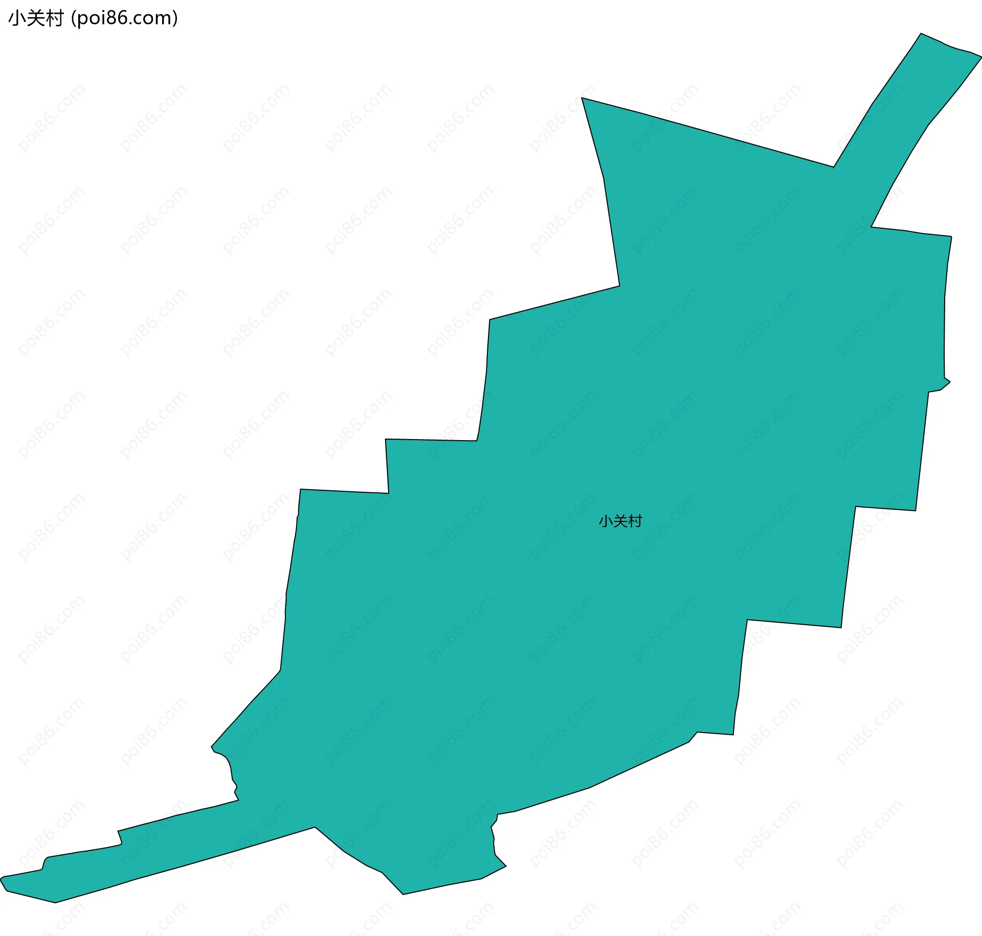小关村边界地图