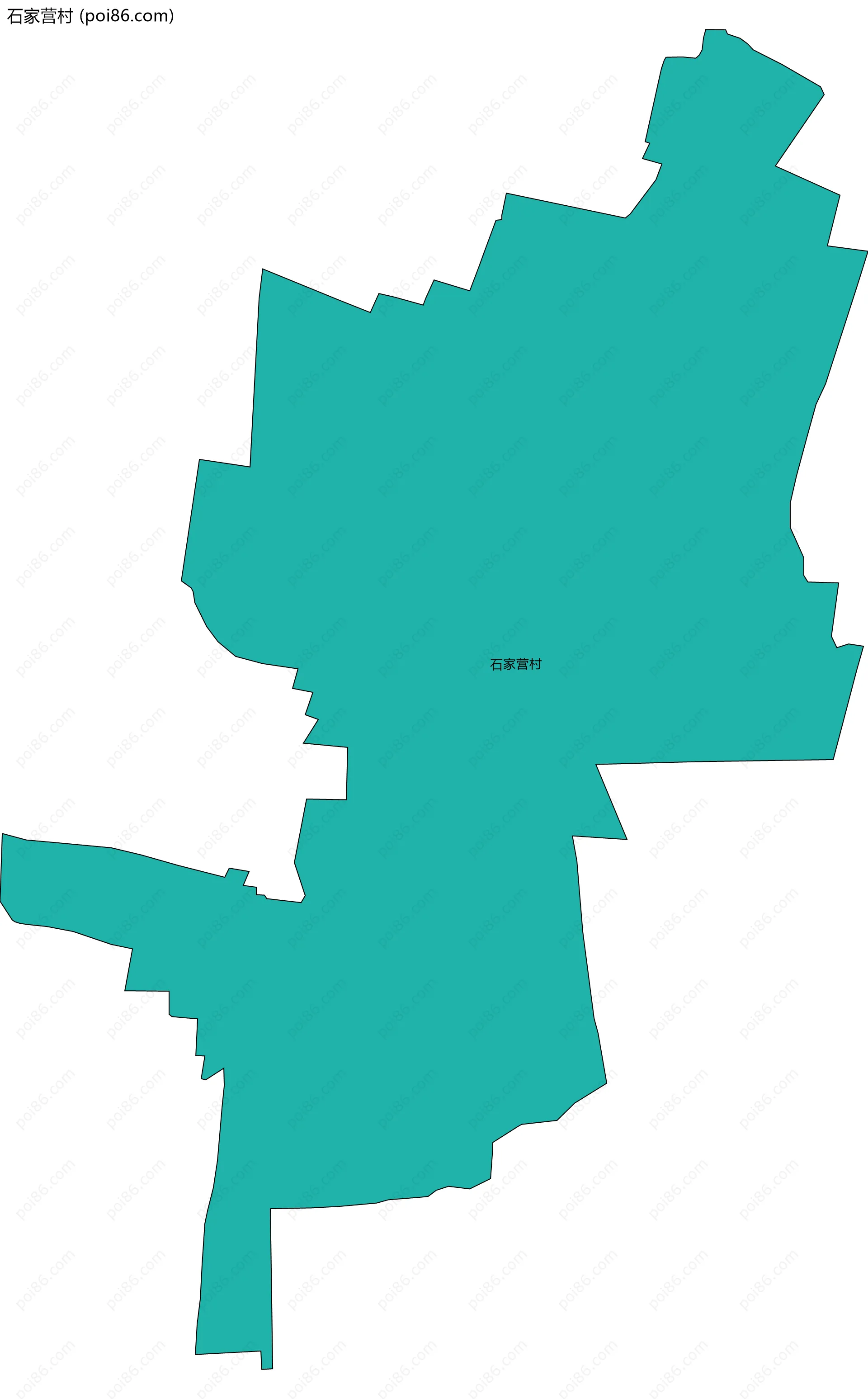 石家营村边界地图