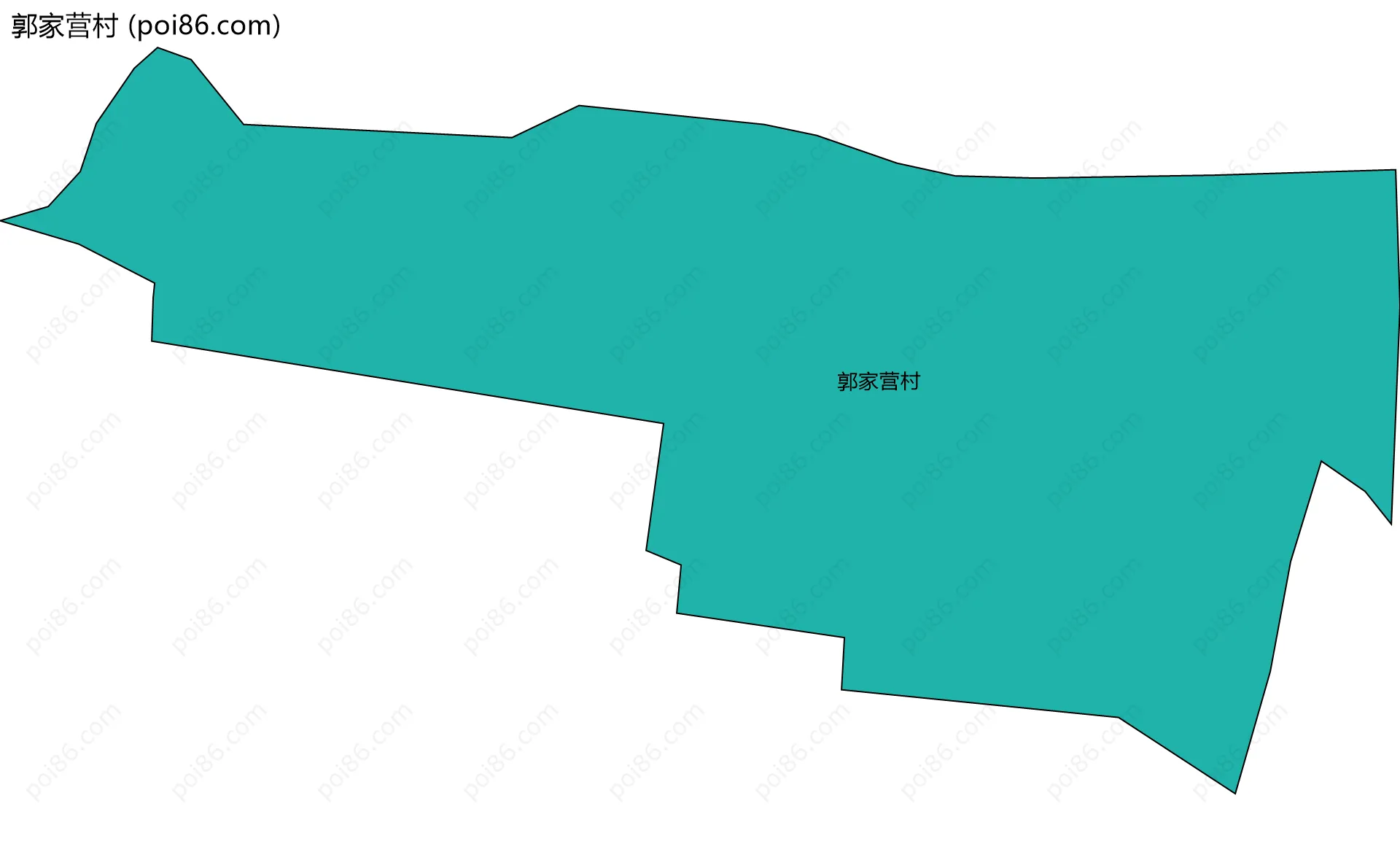 郭家营村边界地图