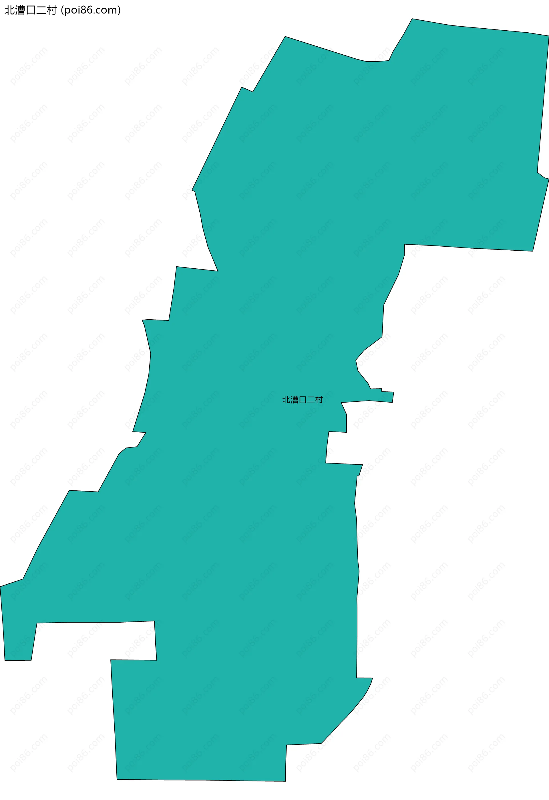 北漕口二村边界地图