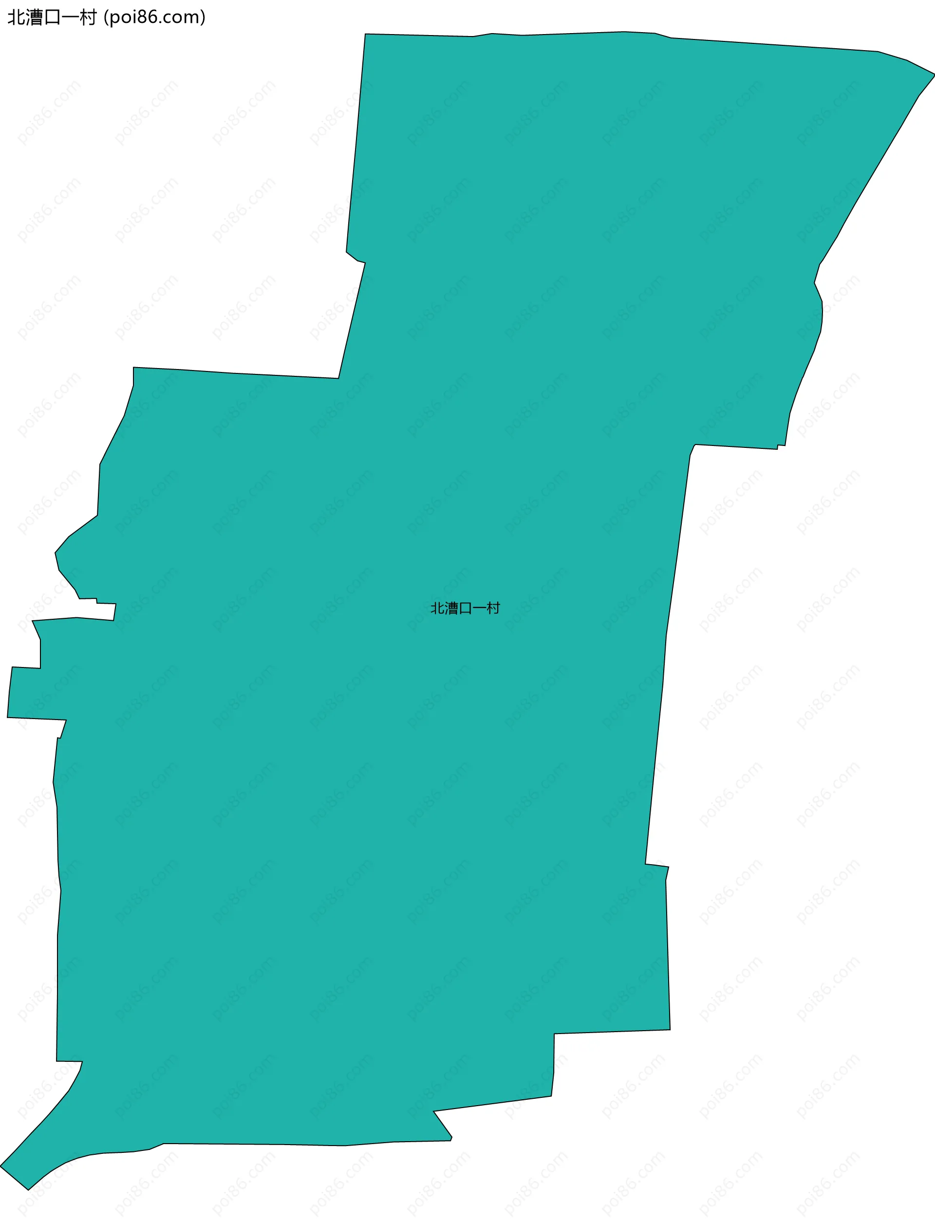 北漕口一村边界地图