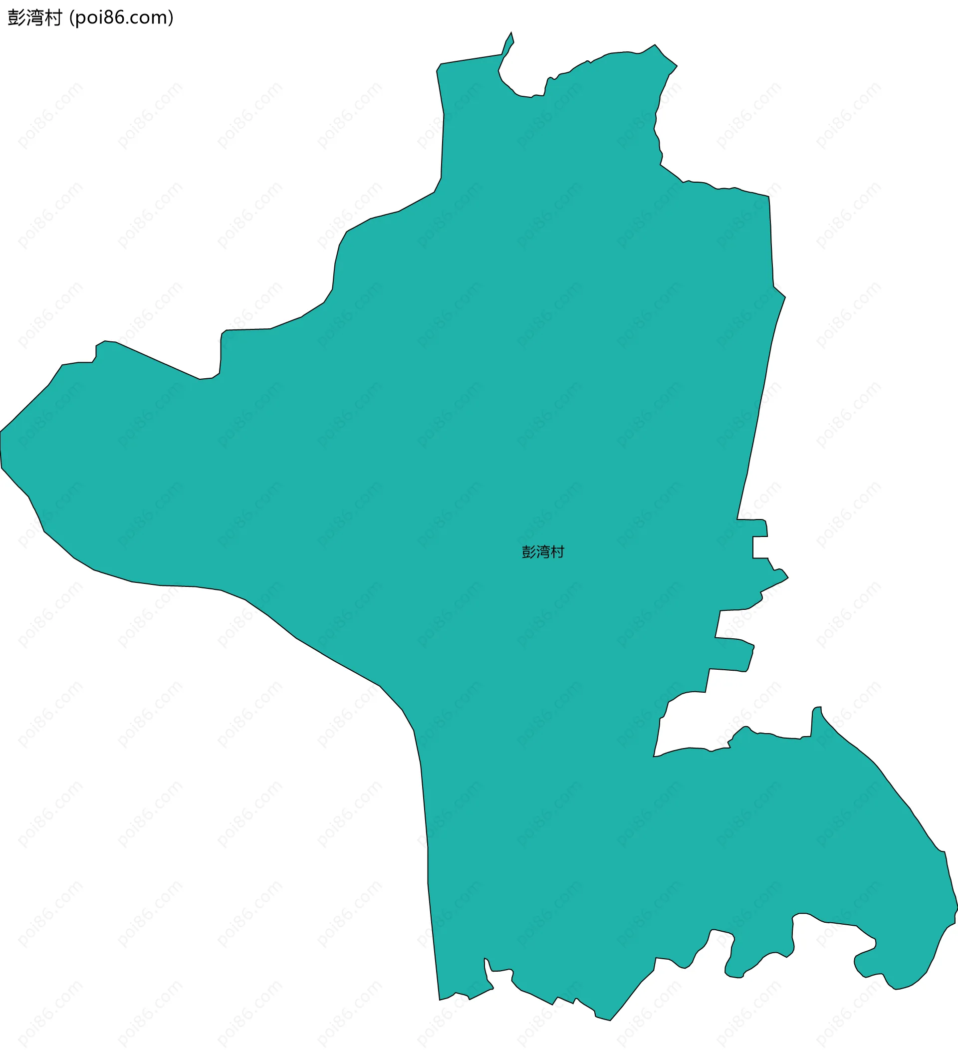 彭湾村边界地图