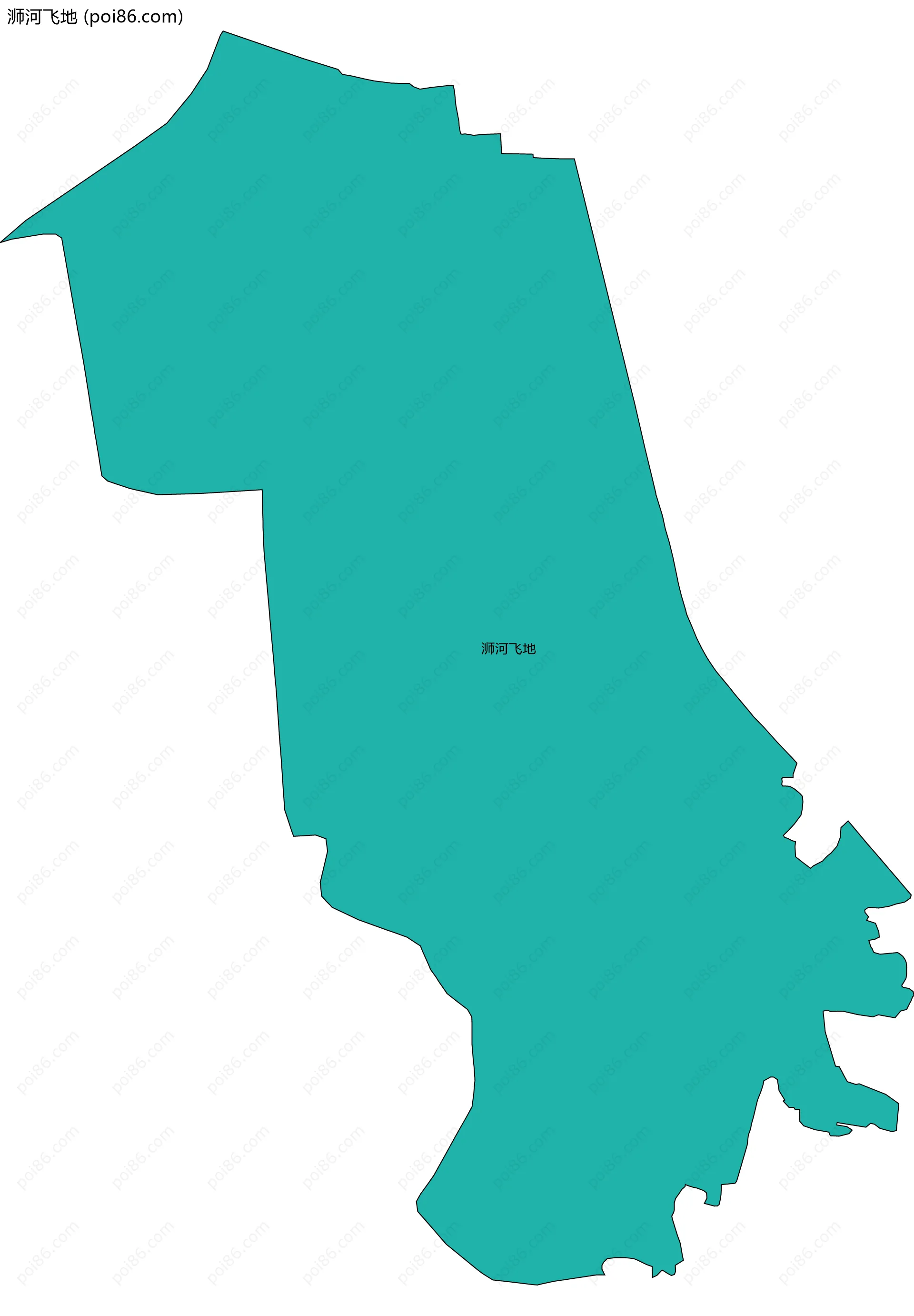 浉河飞地边界地图