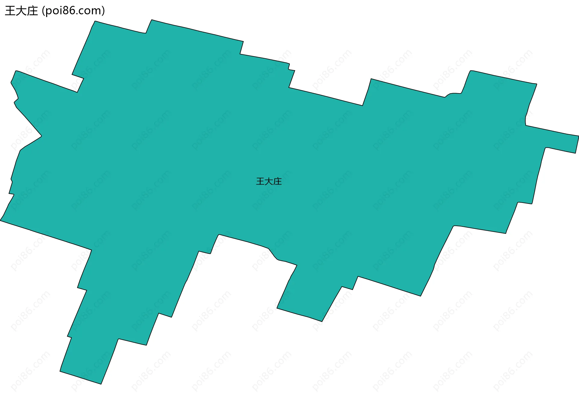 王大庄边界地图