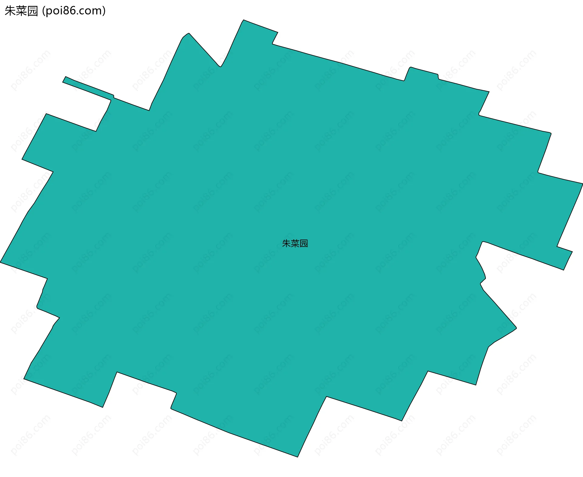 朱菜园边界地图