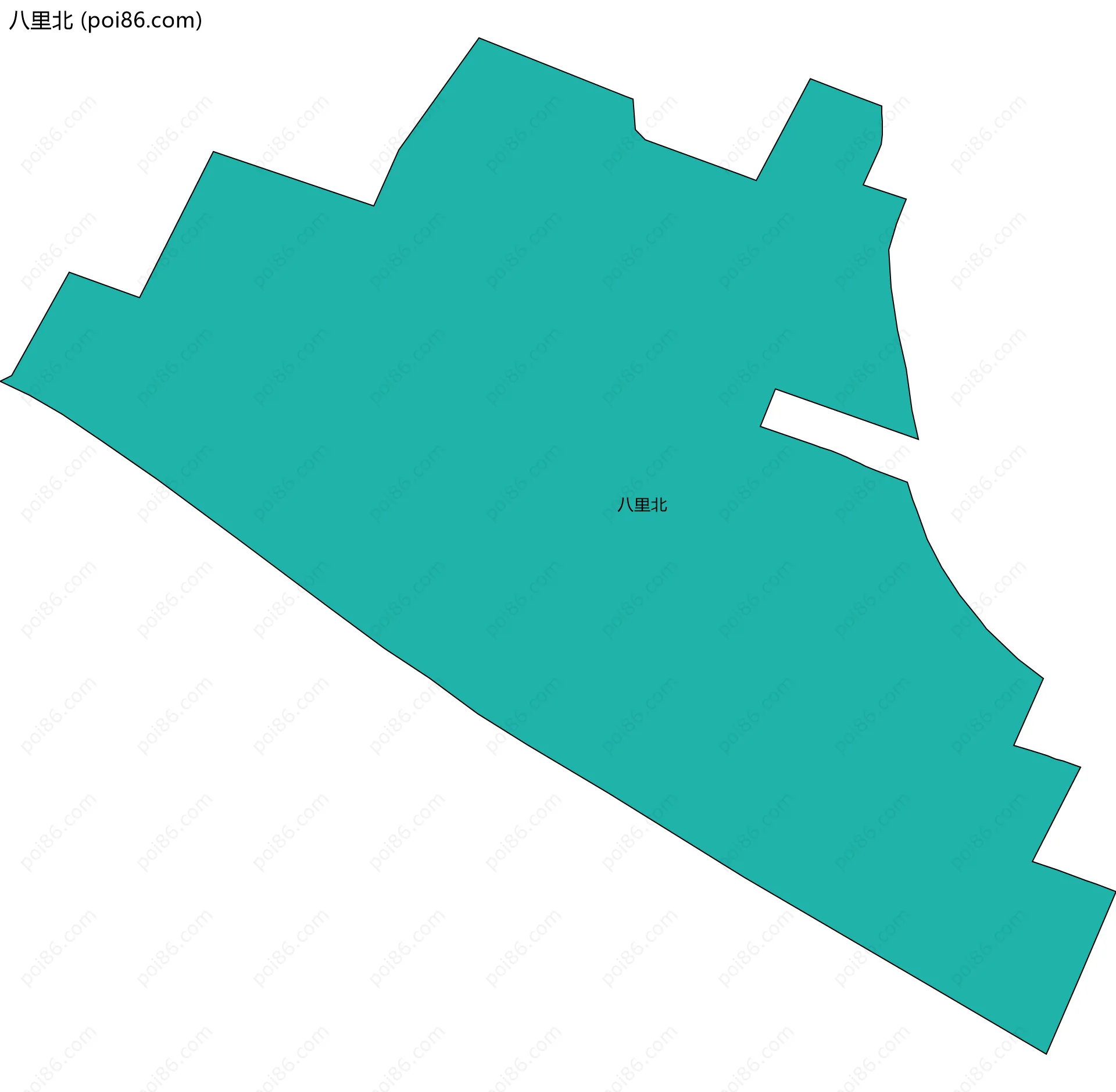 八里北边界地图