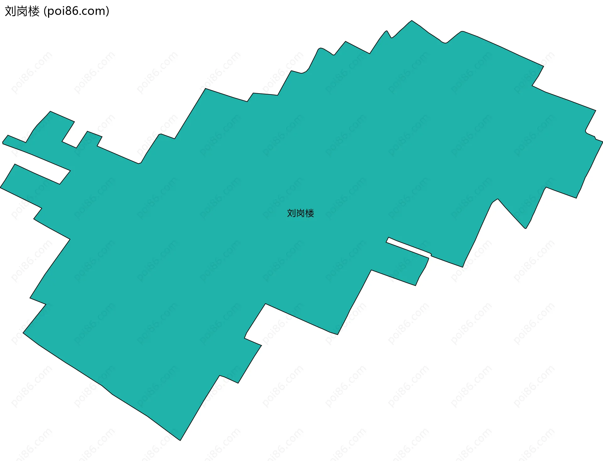 刘岗楼边界地图