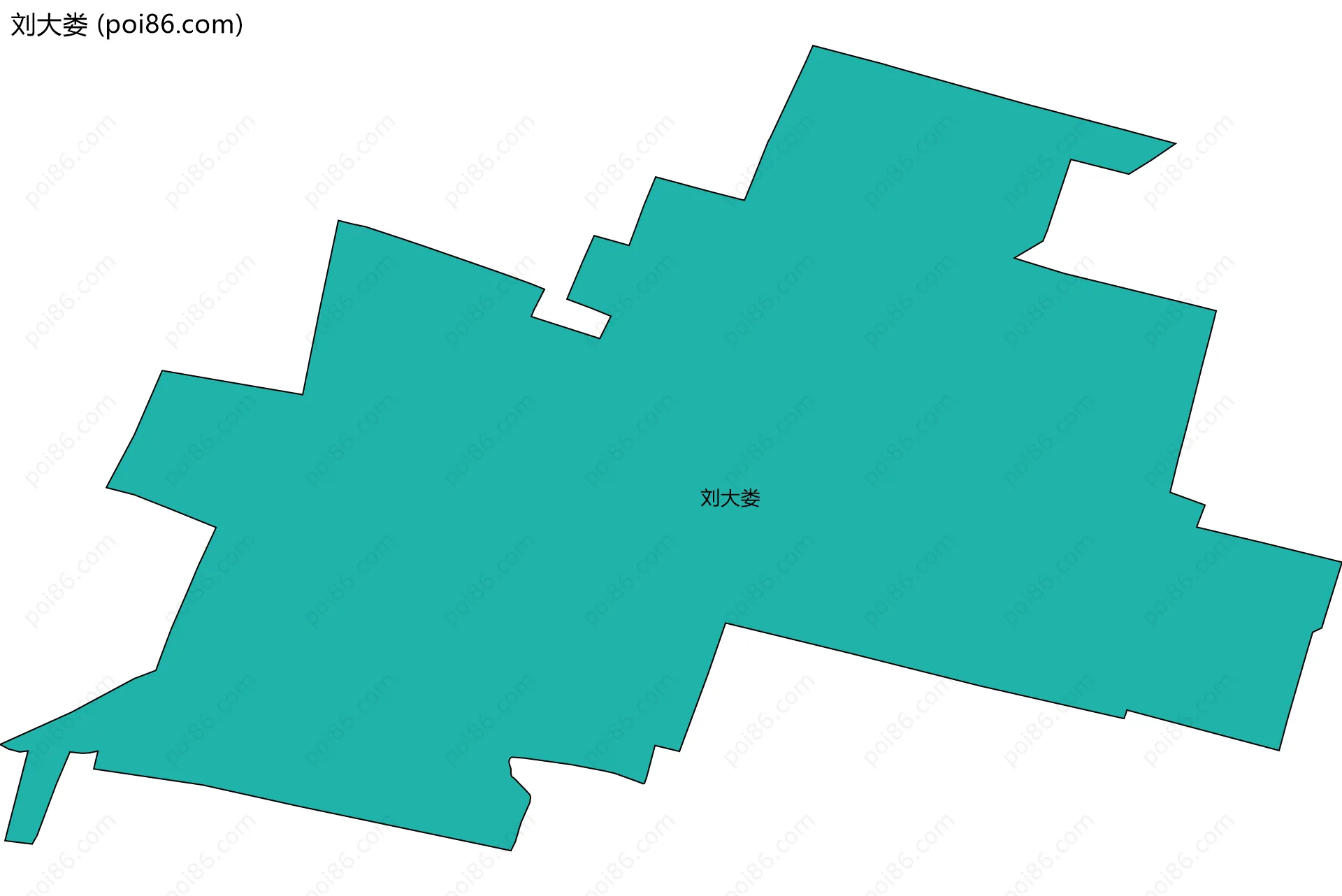 刘大娄边界地图