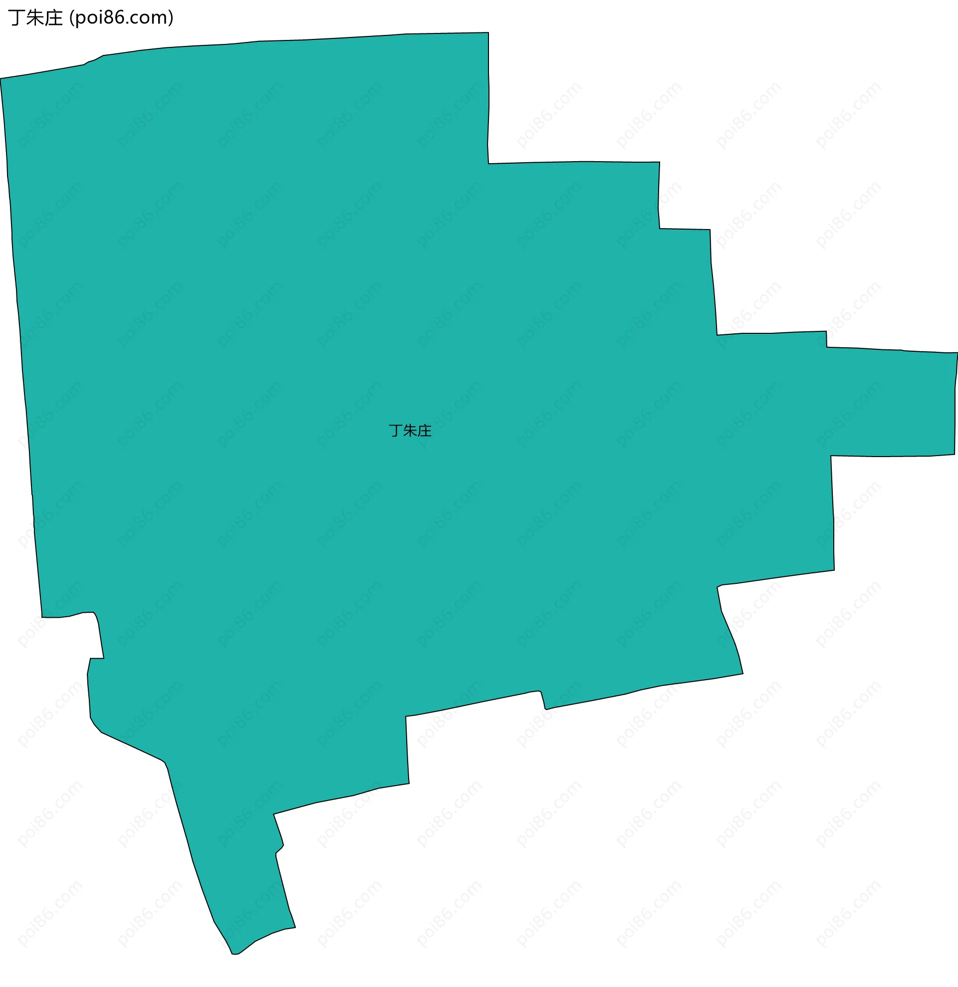 丁朱庄边界地图