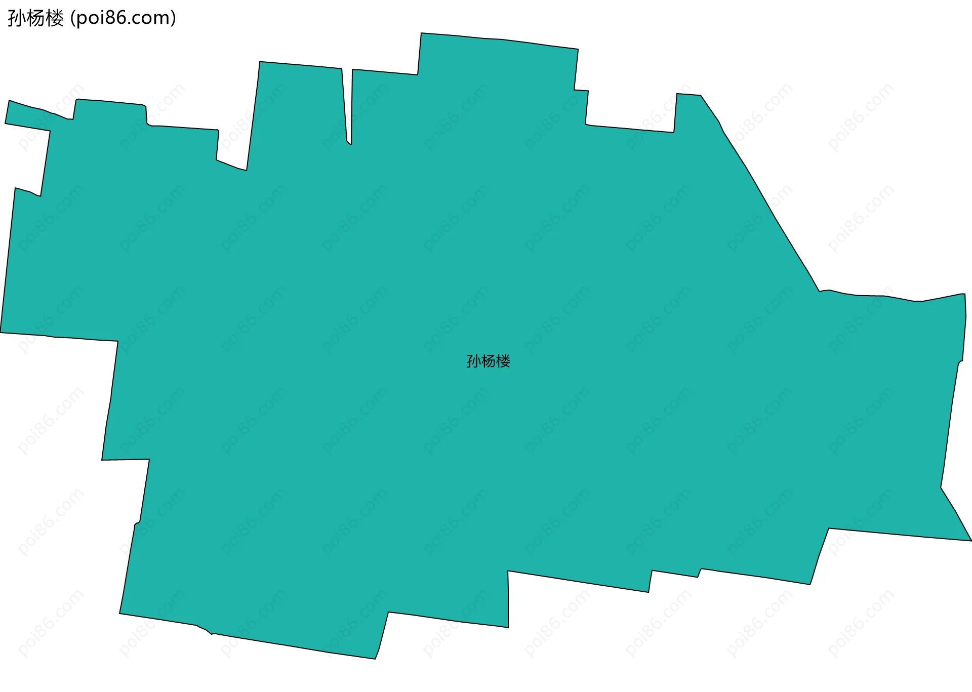 孙杨楼边界地图