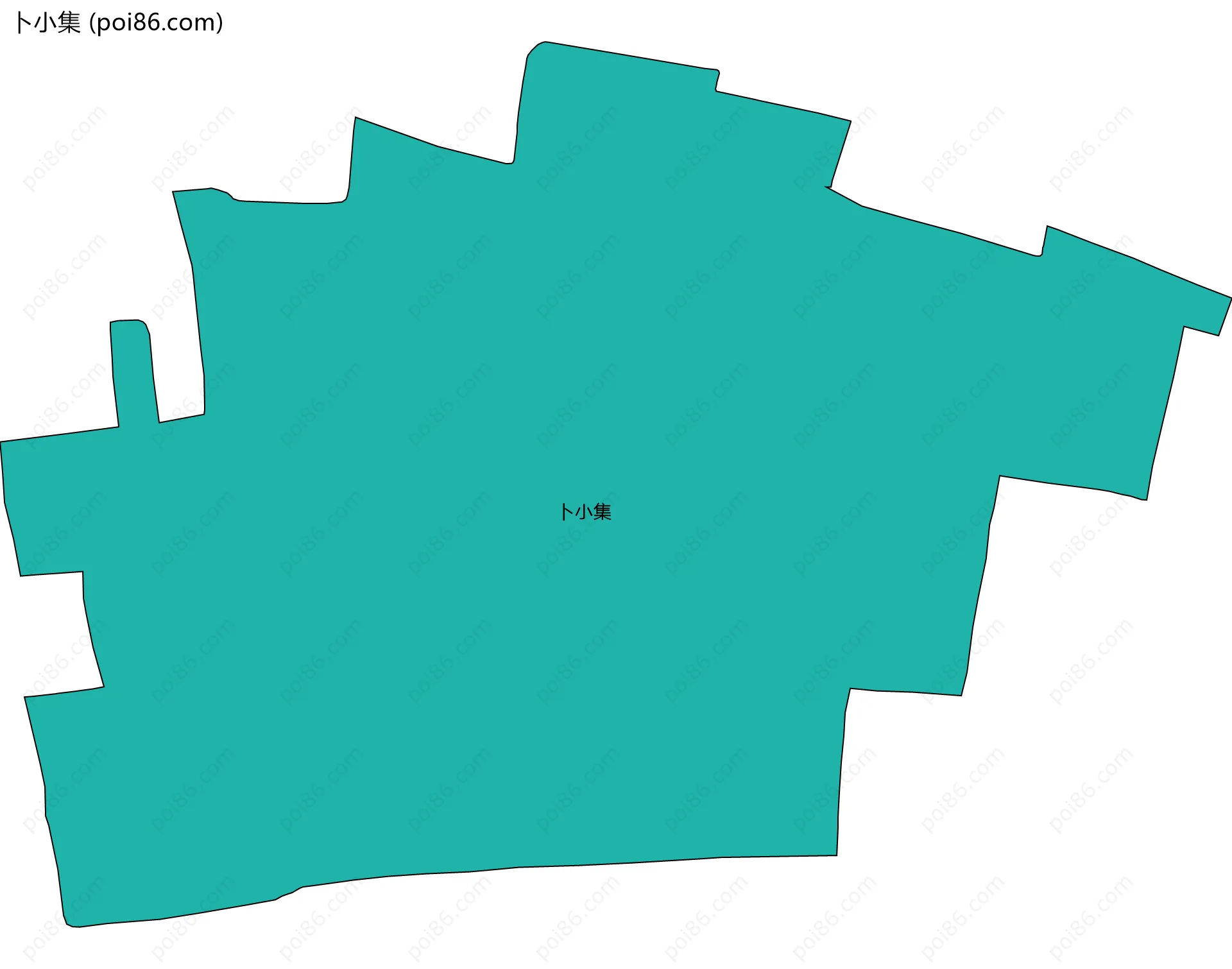 卜小集边界地图