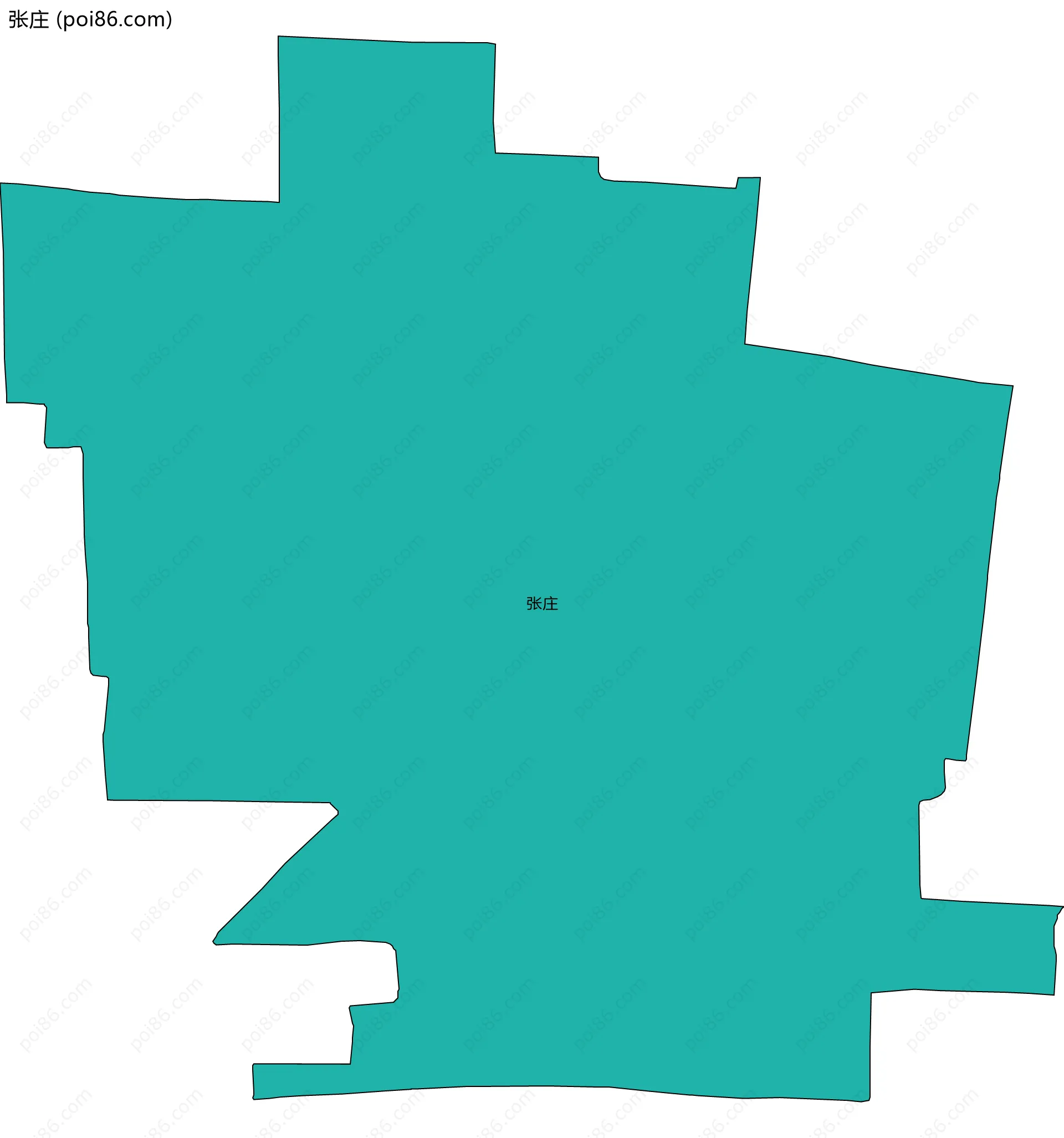 张庄边界地图
