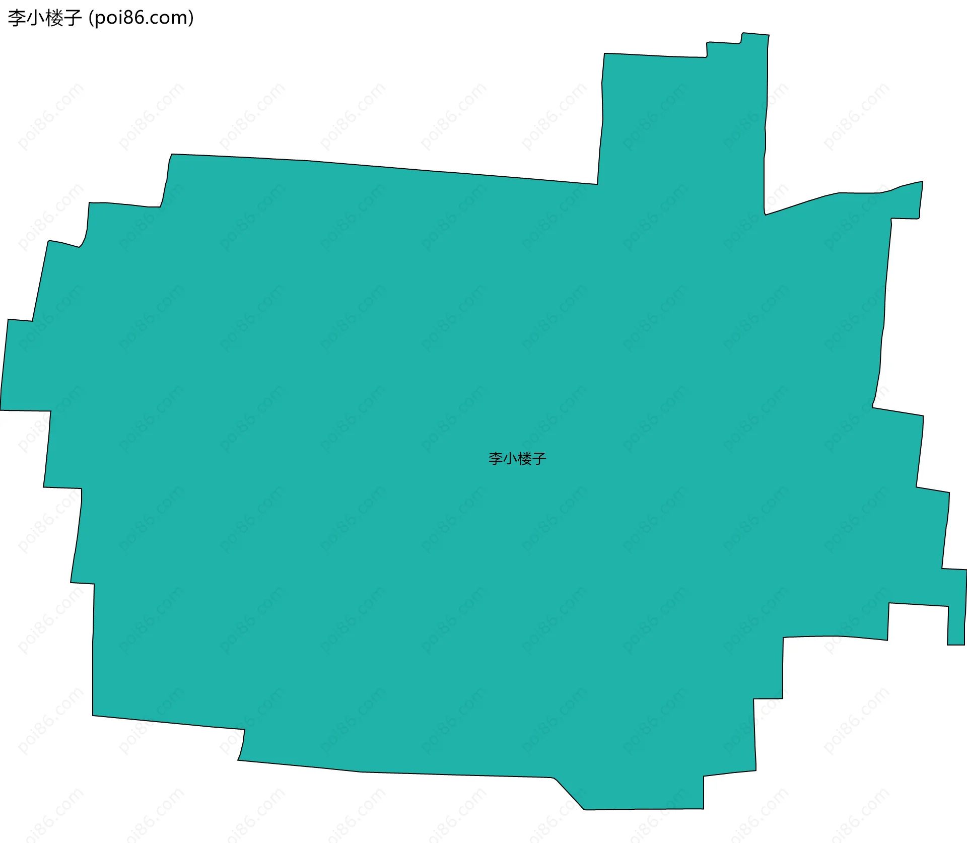 李小楼子边界地图