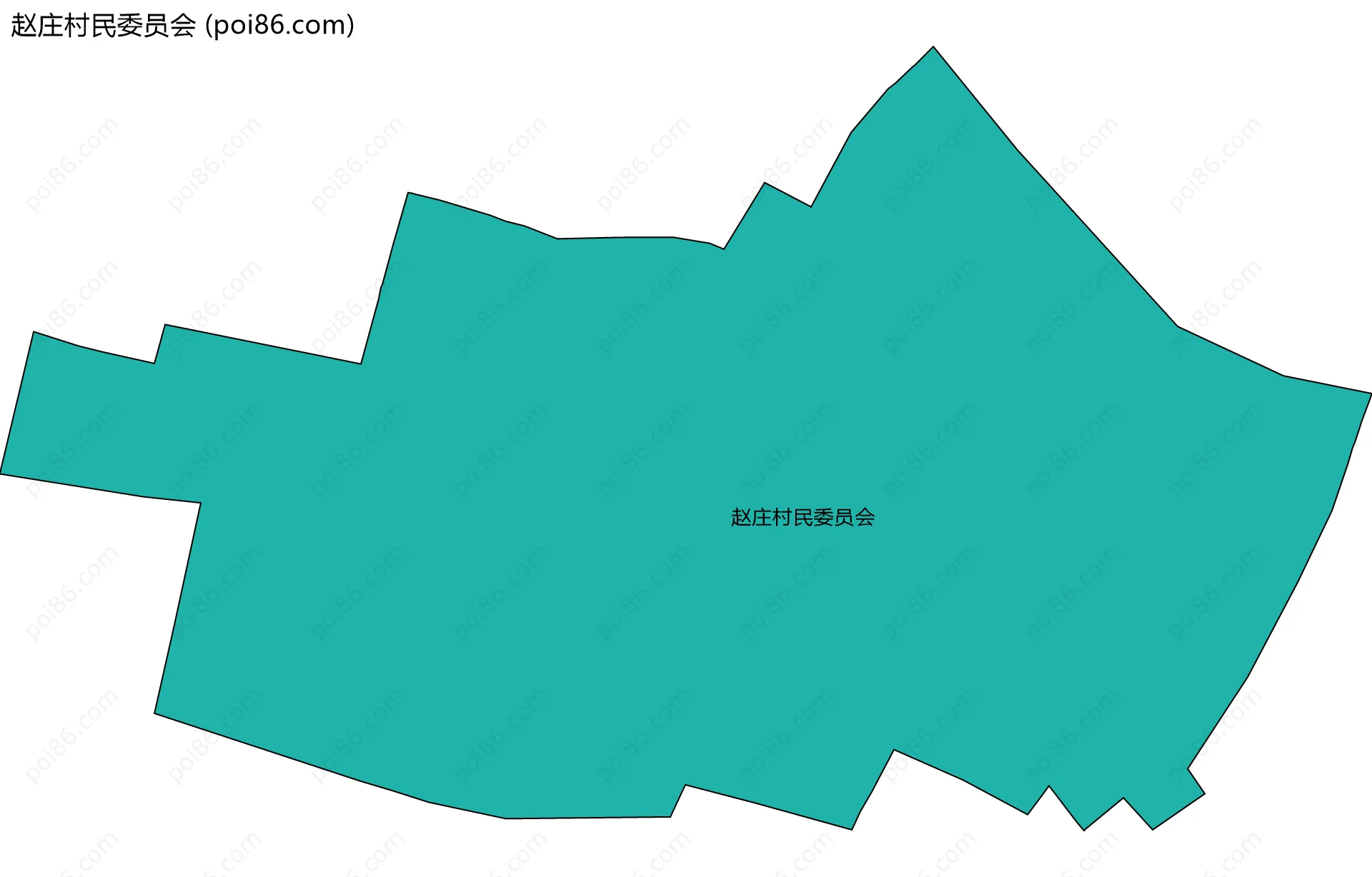 赵庄村民委员会边界地图