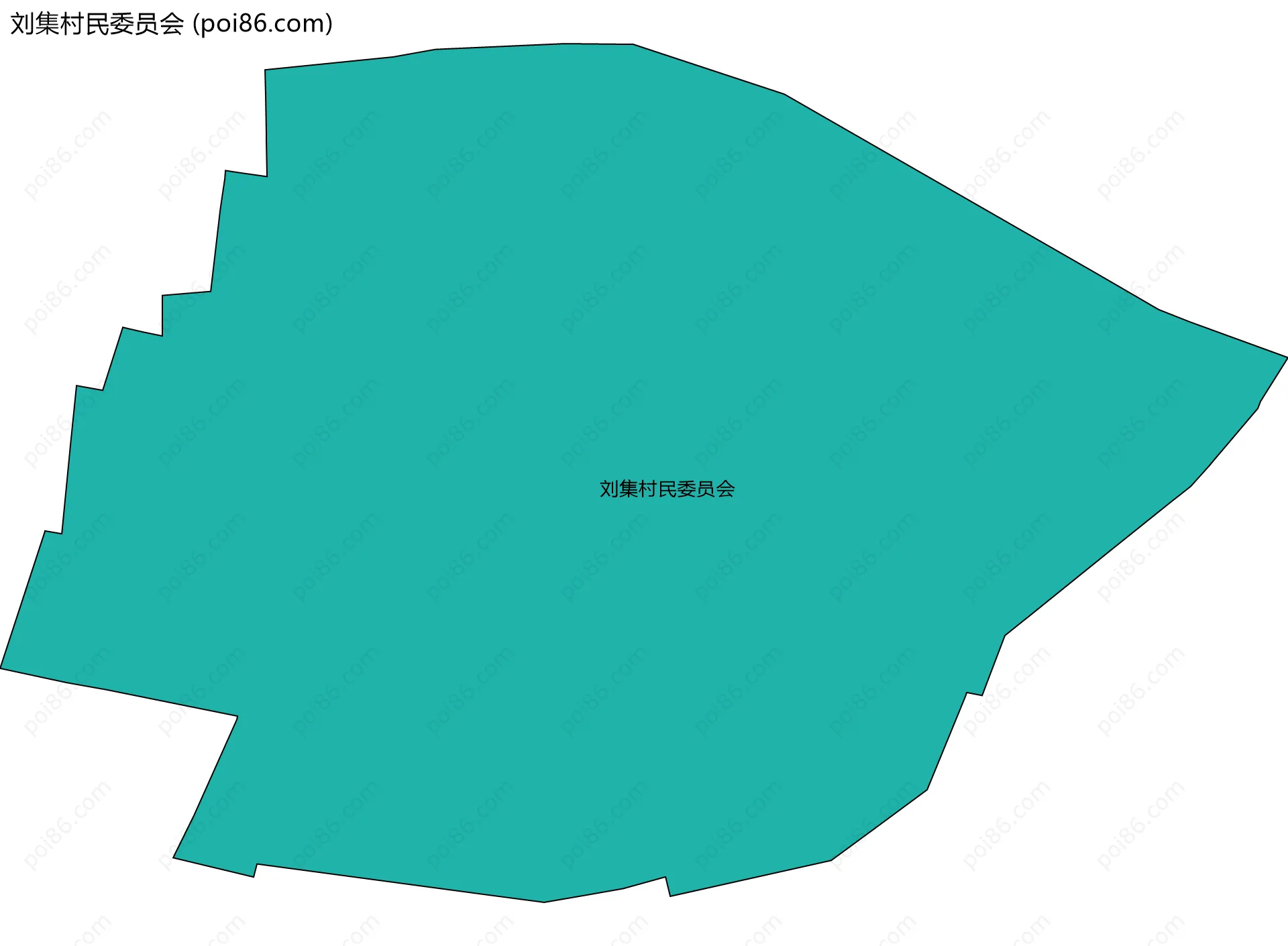 刘集村民委员会边界地图