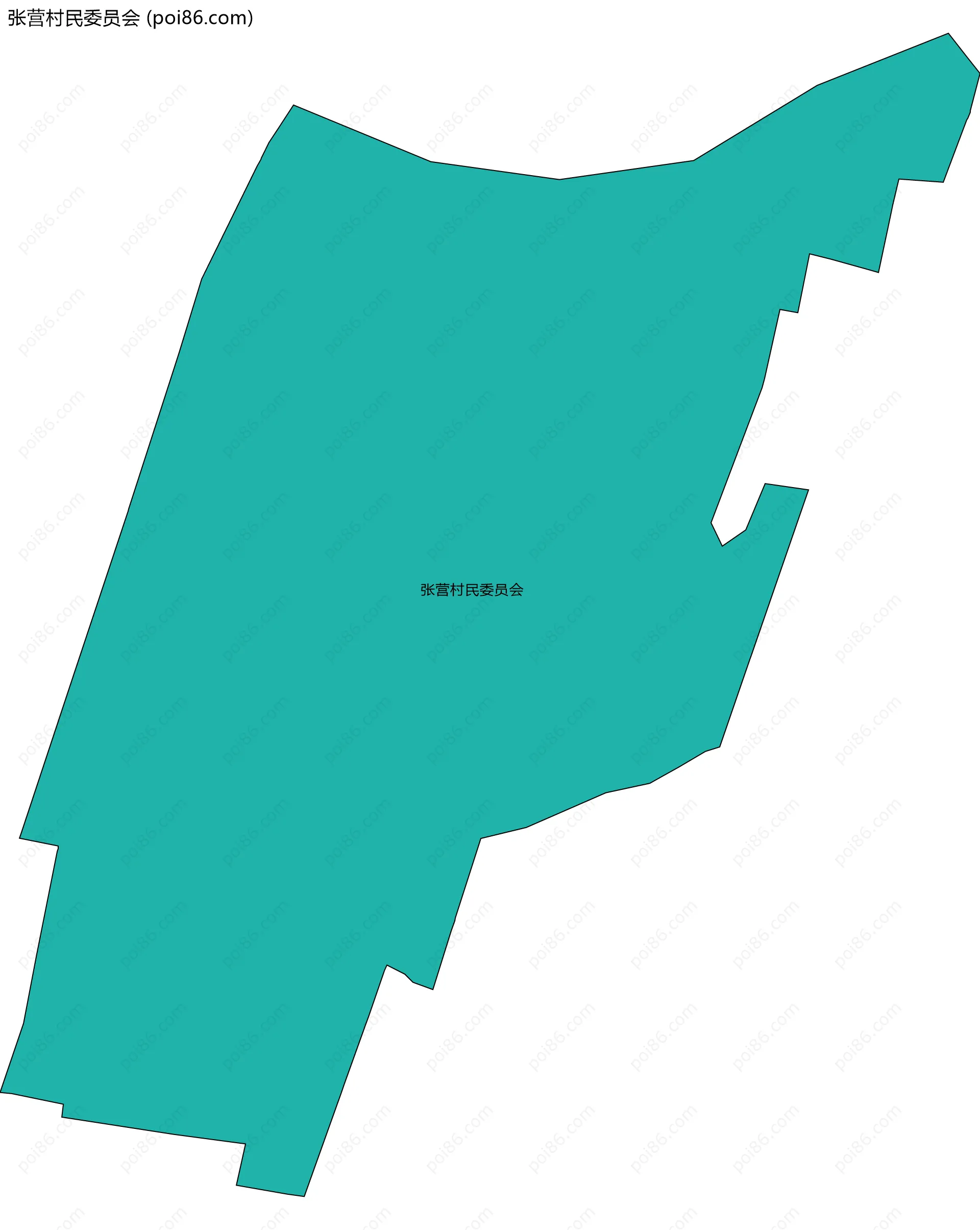 张营村民委员会边界地图