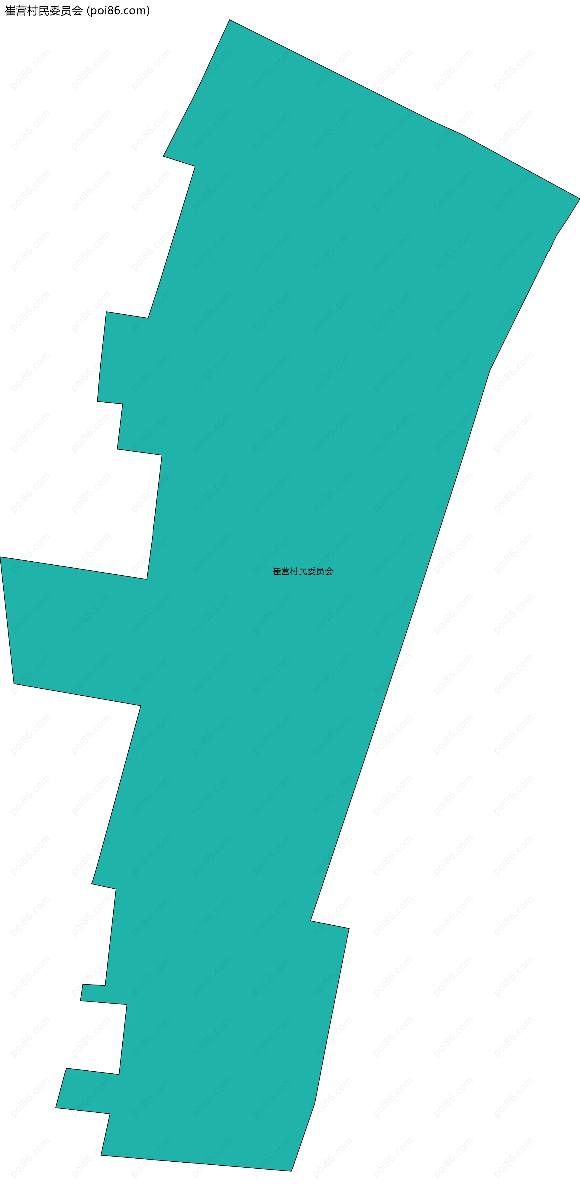 崔营村民委员会边界地图