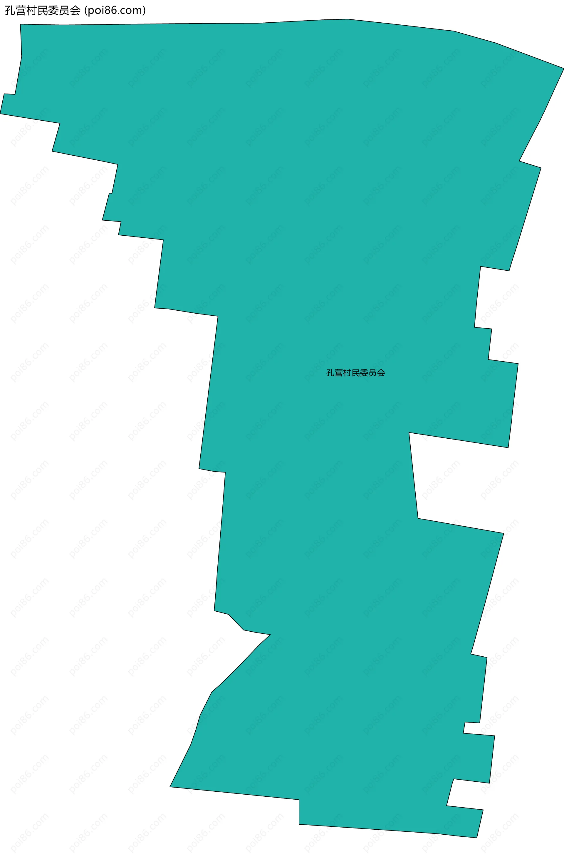 孔营村民委员会边界地图