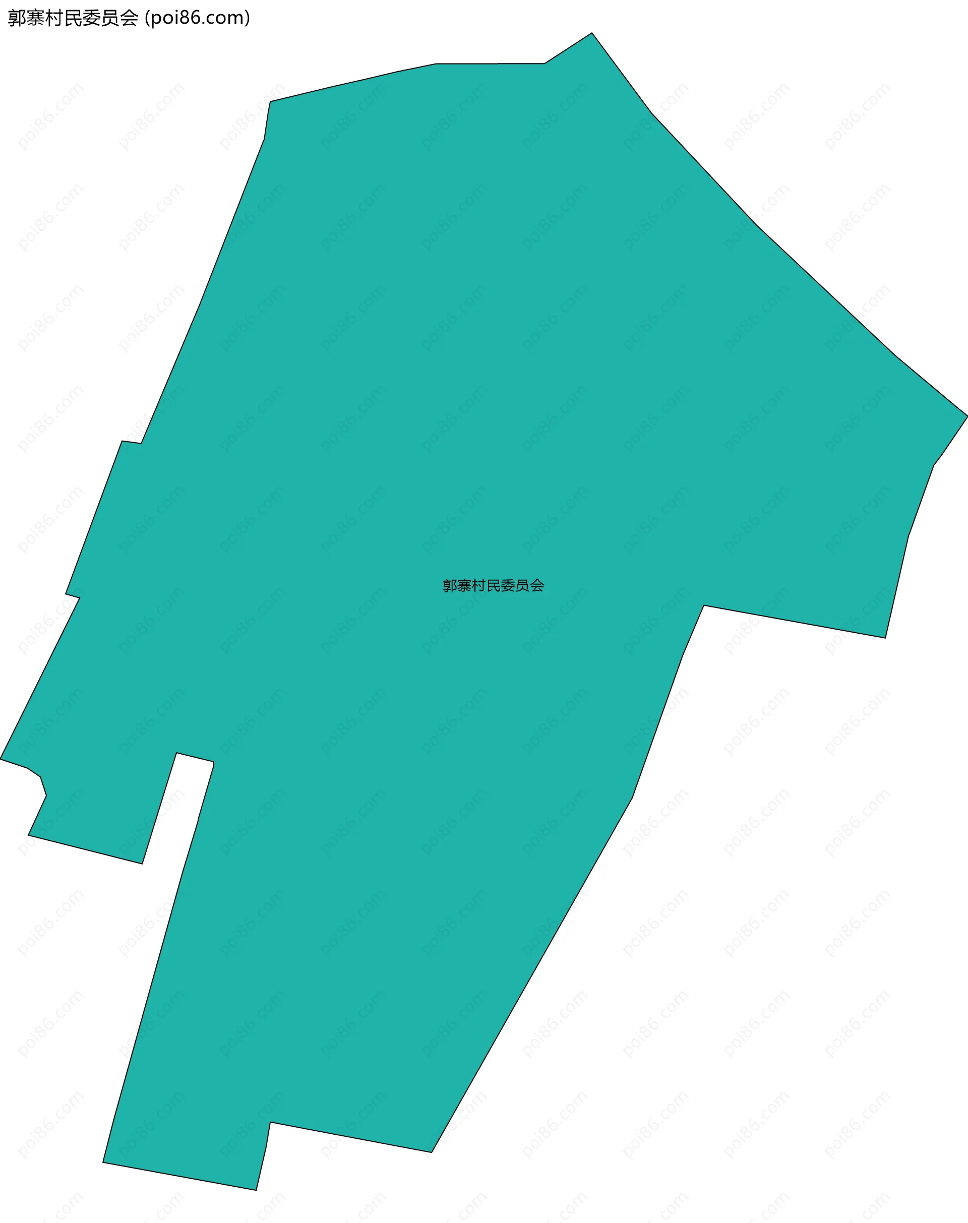 郭寨村民委员会边界地图