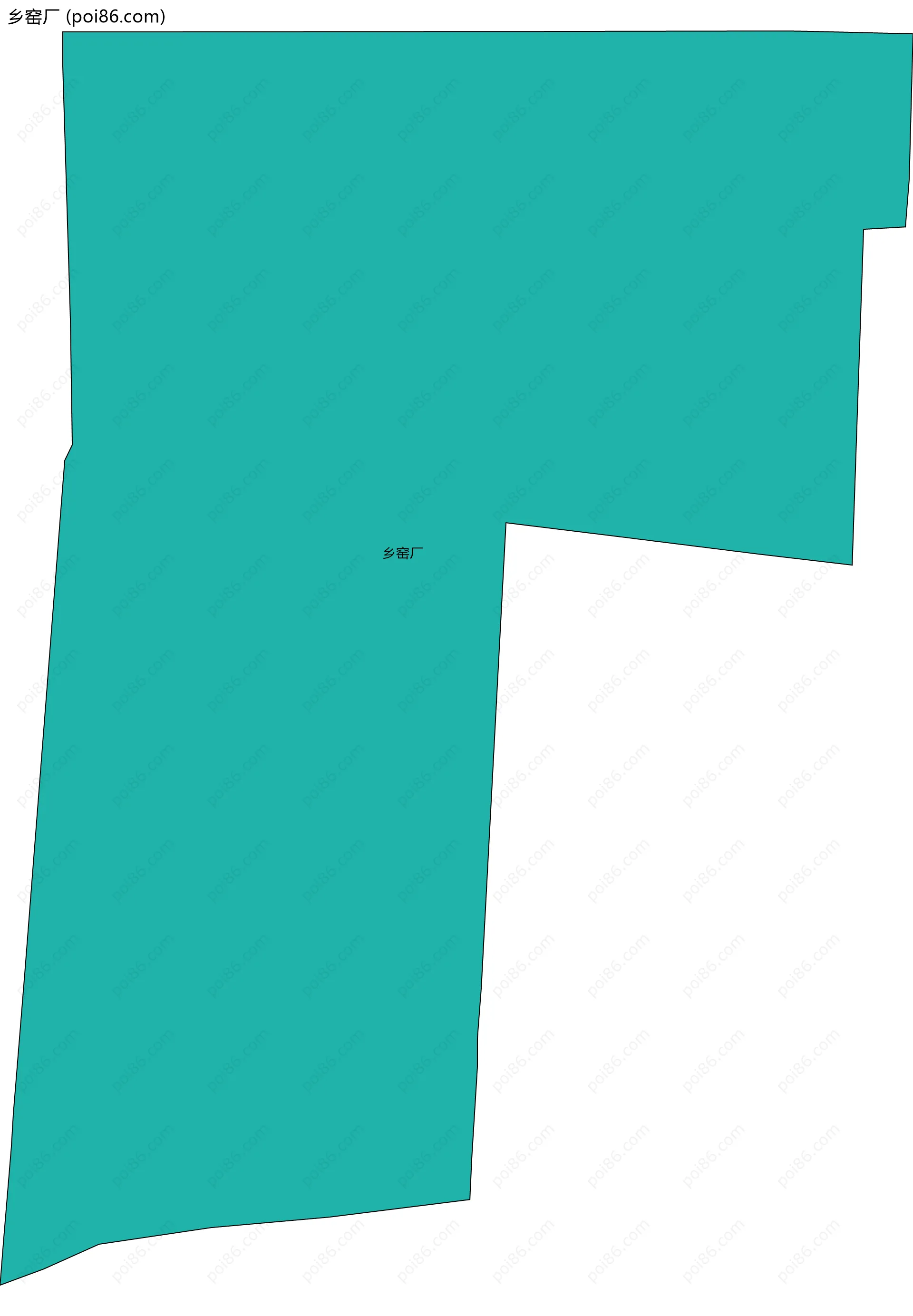 乡窑厂边界地图