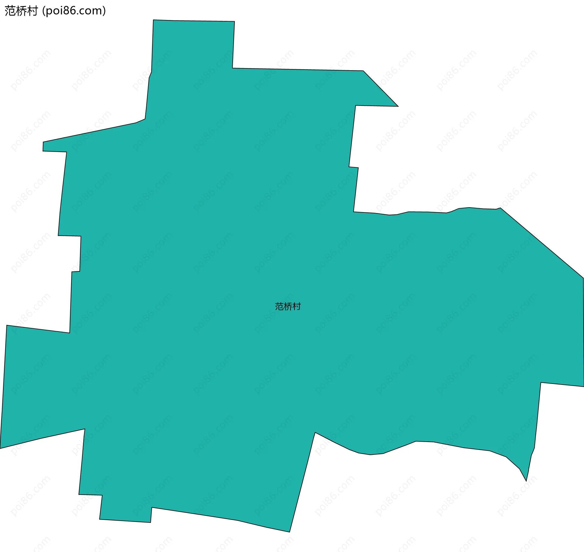 范桥村边界地图