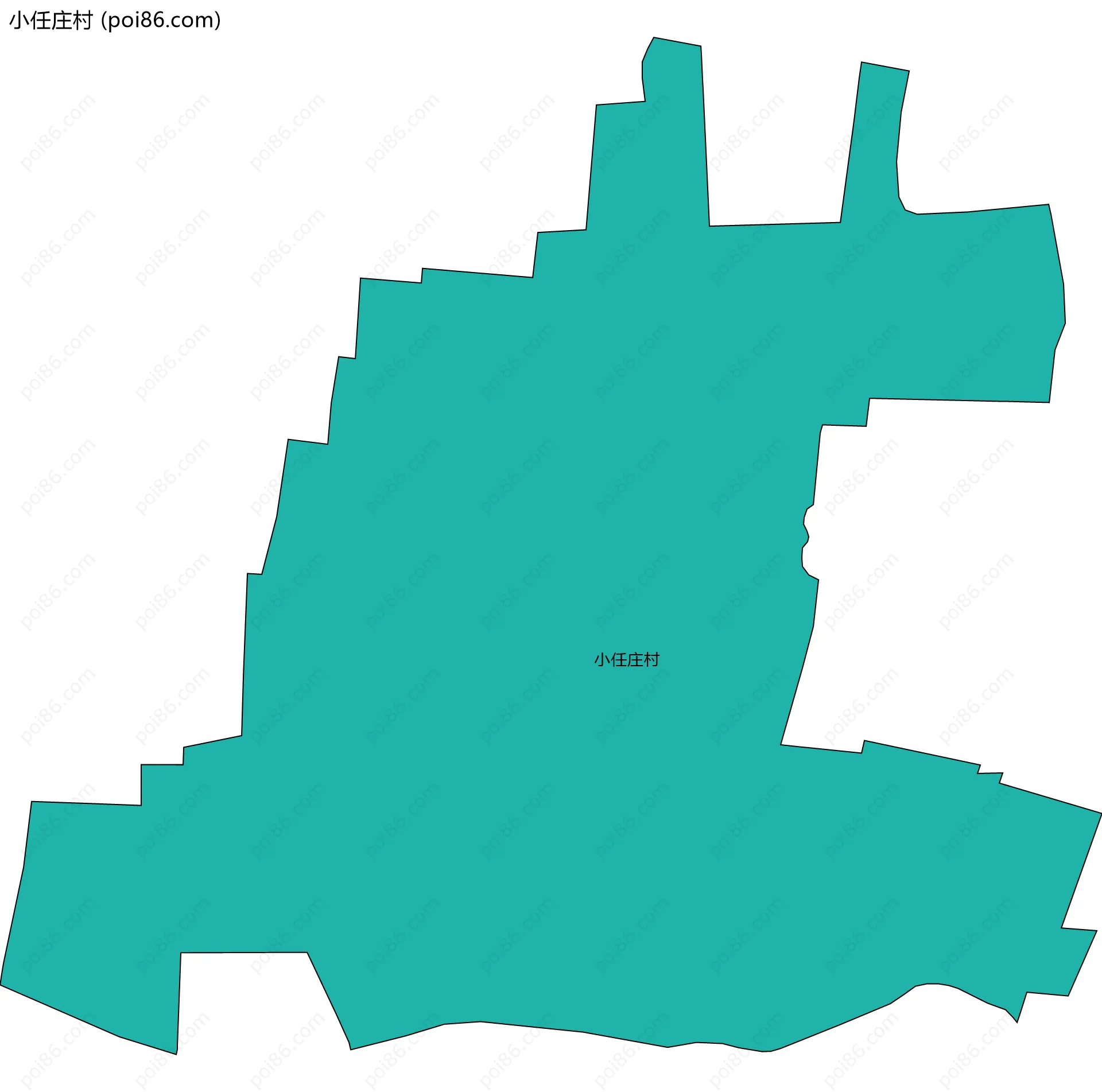 小任庄村边界地图