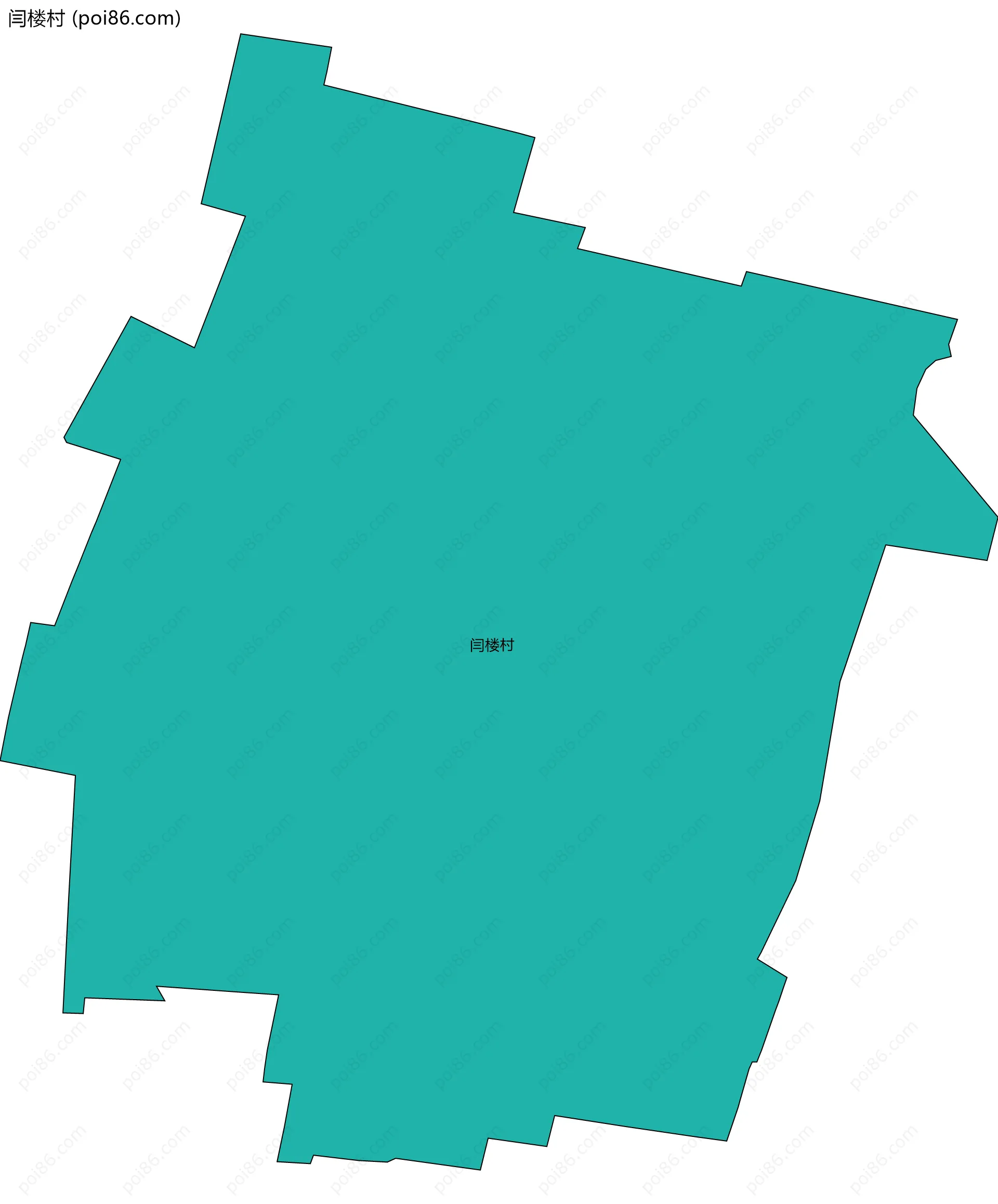 闫楼村边界地图