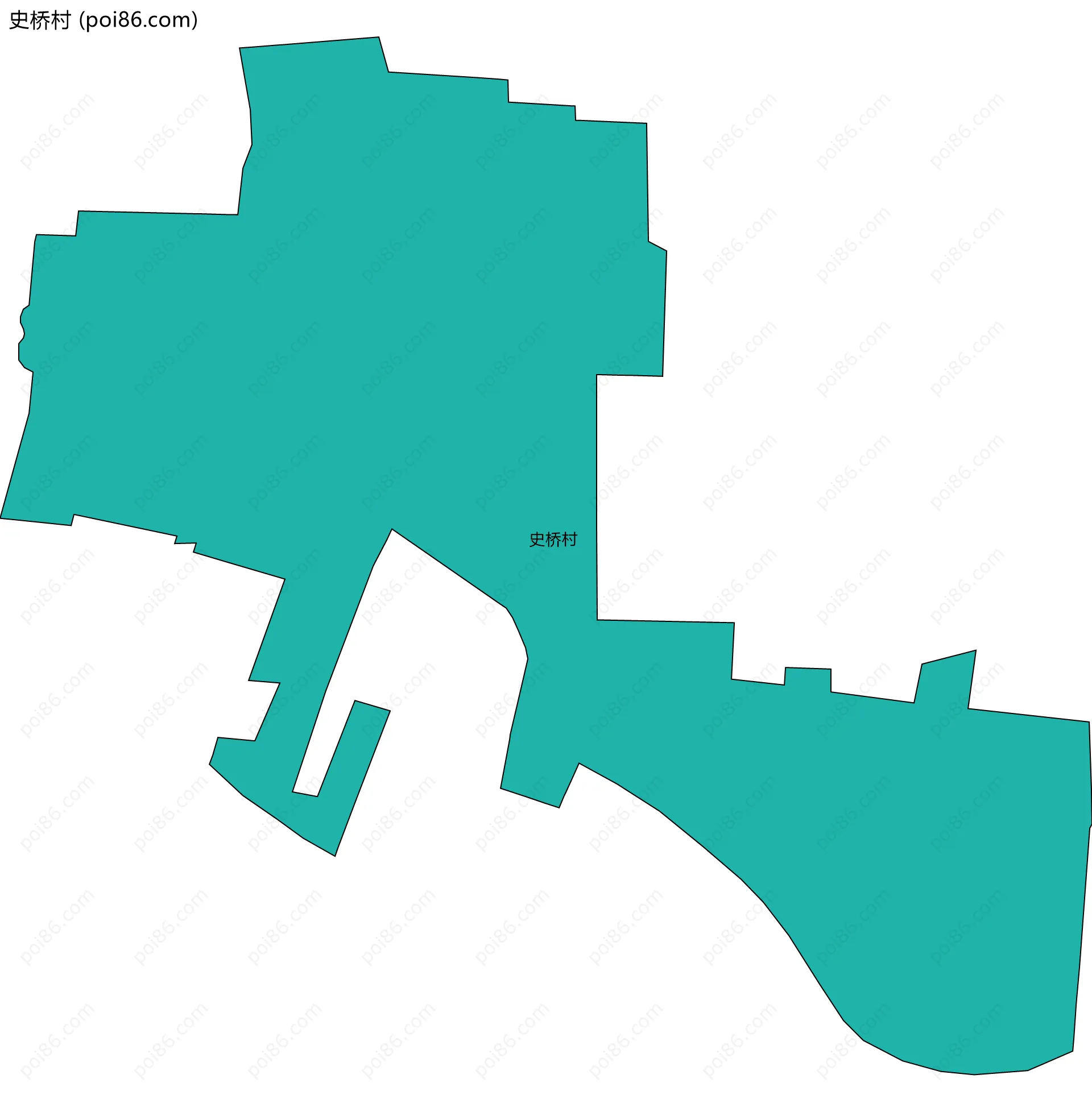 史桥村边界地图
