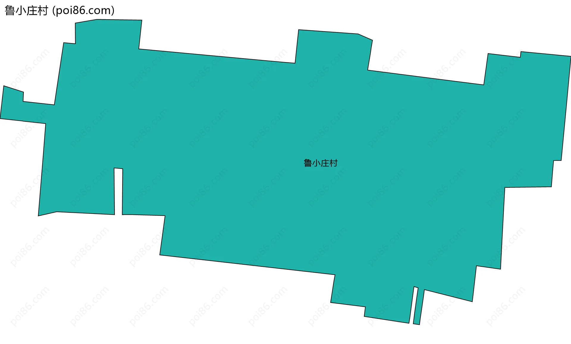鲁小庄村边界地图