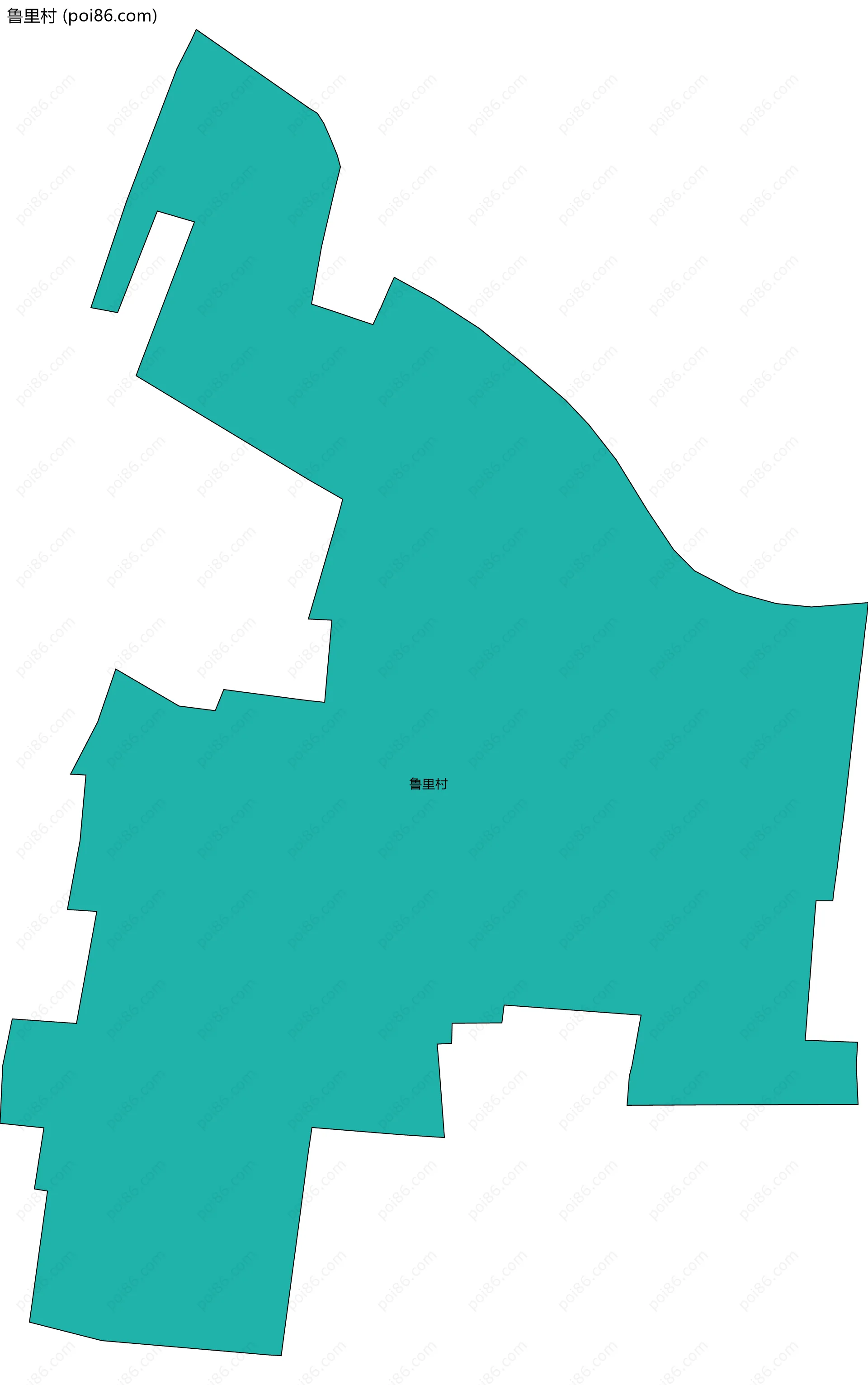 鲁里村边界地图