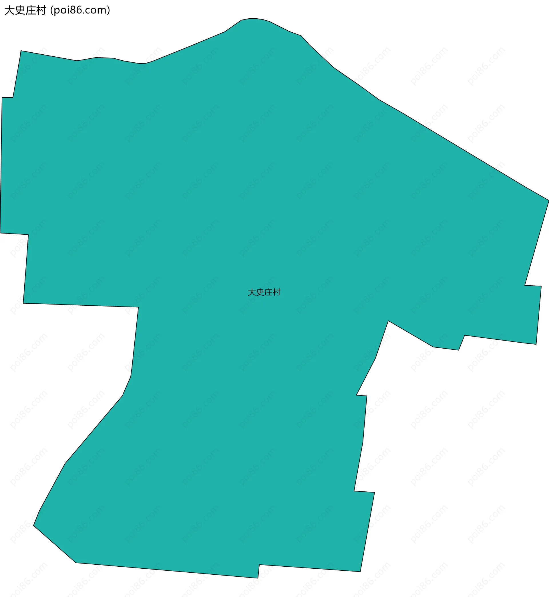 大史庄村边界地图