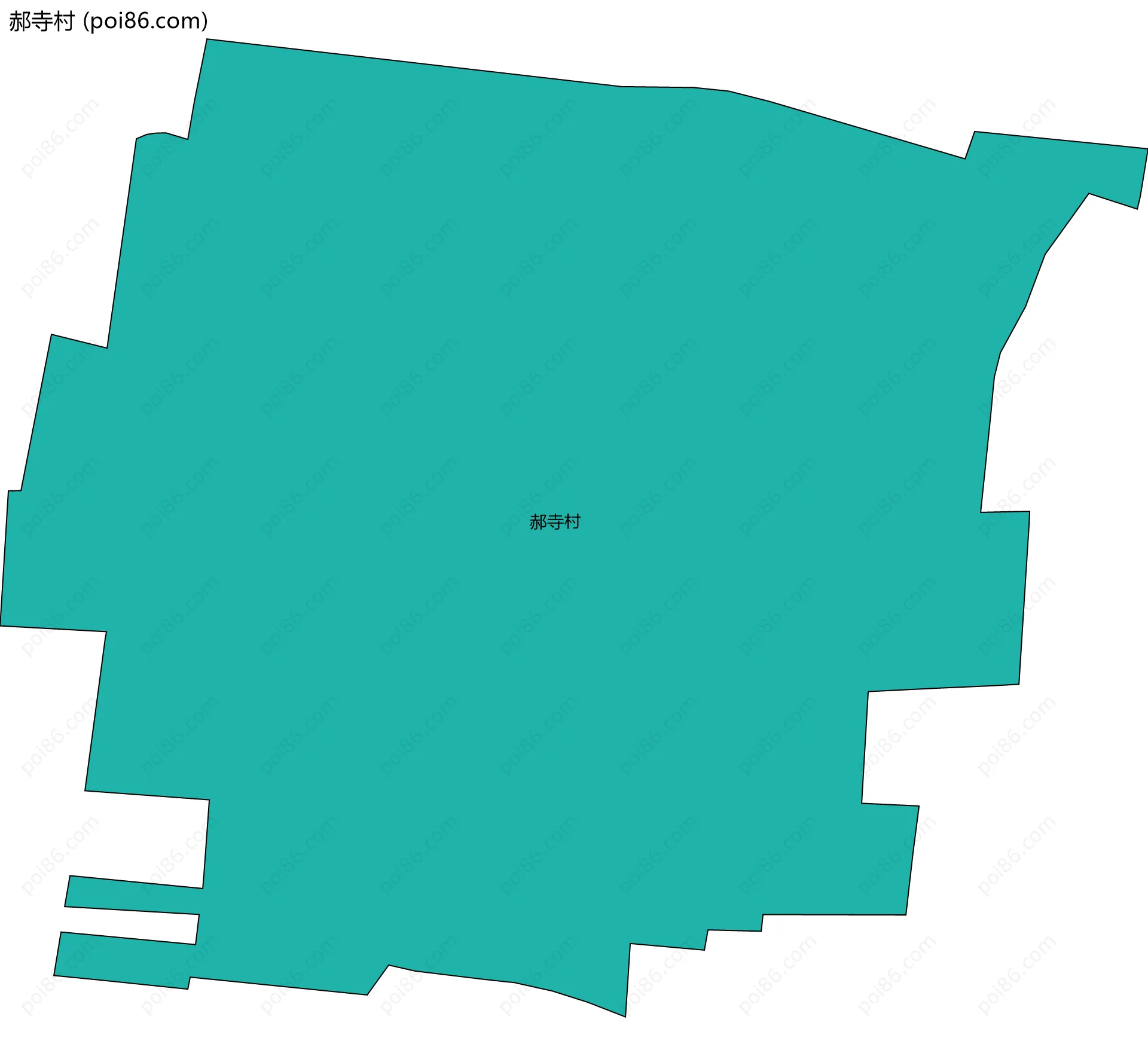 郝寺村边界地图