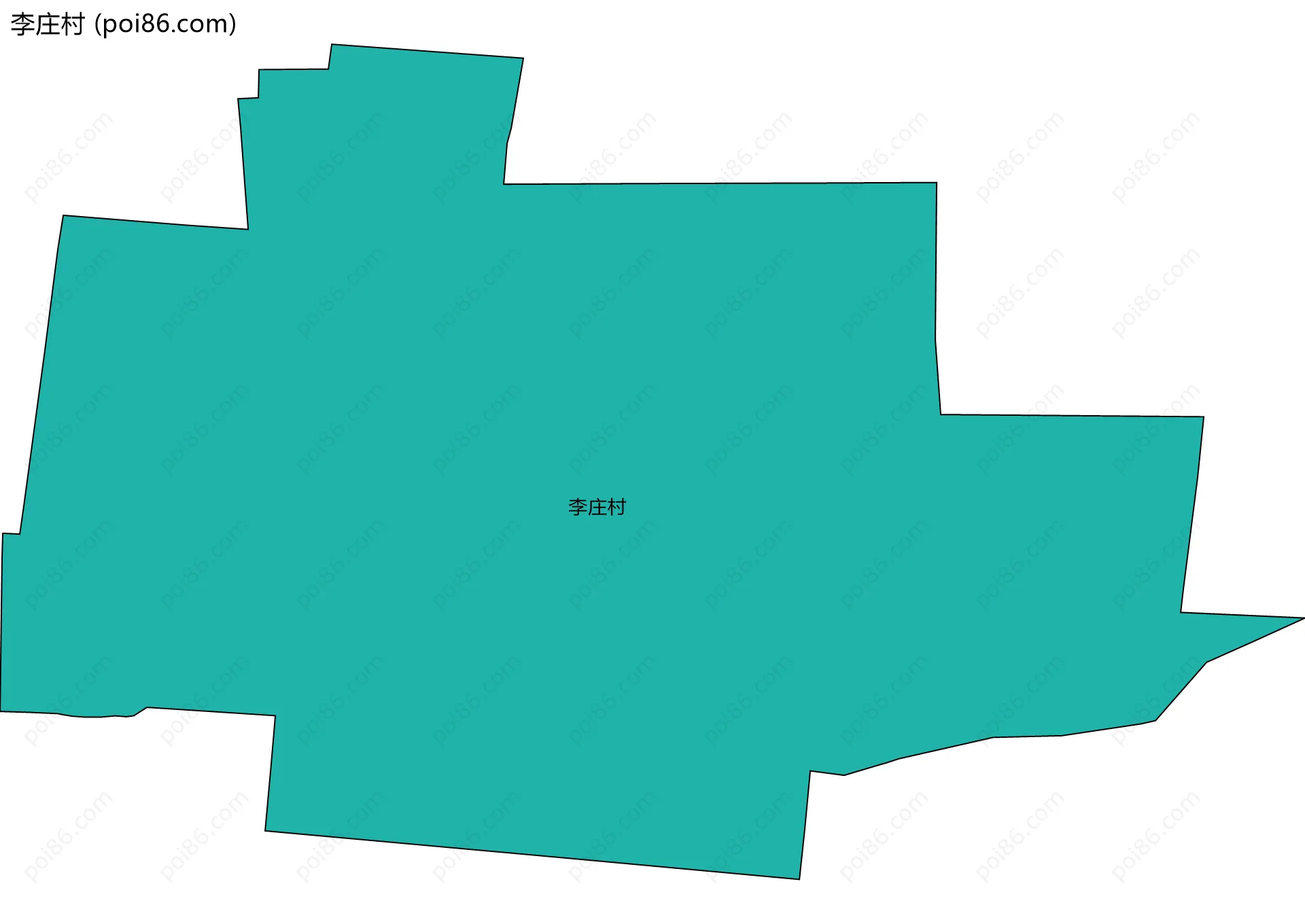 李庄村边界地图