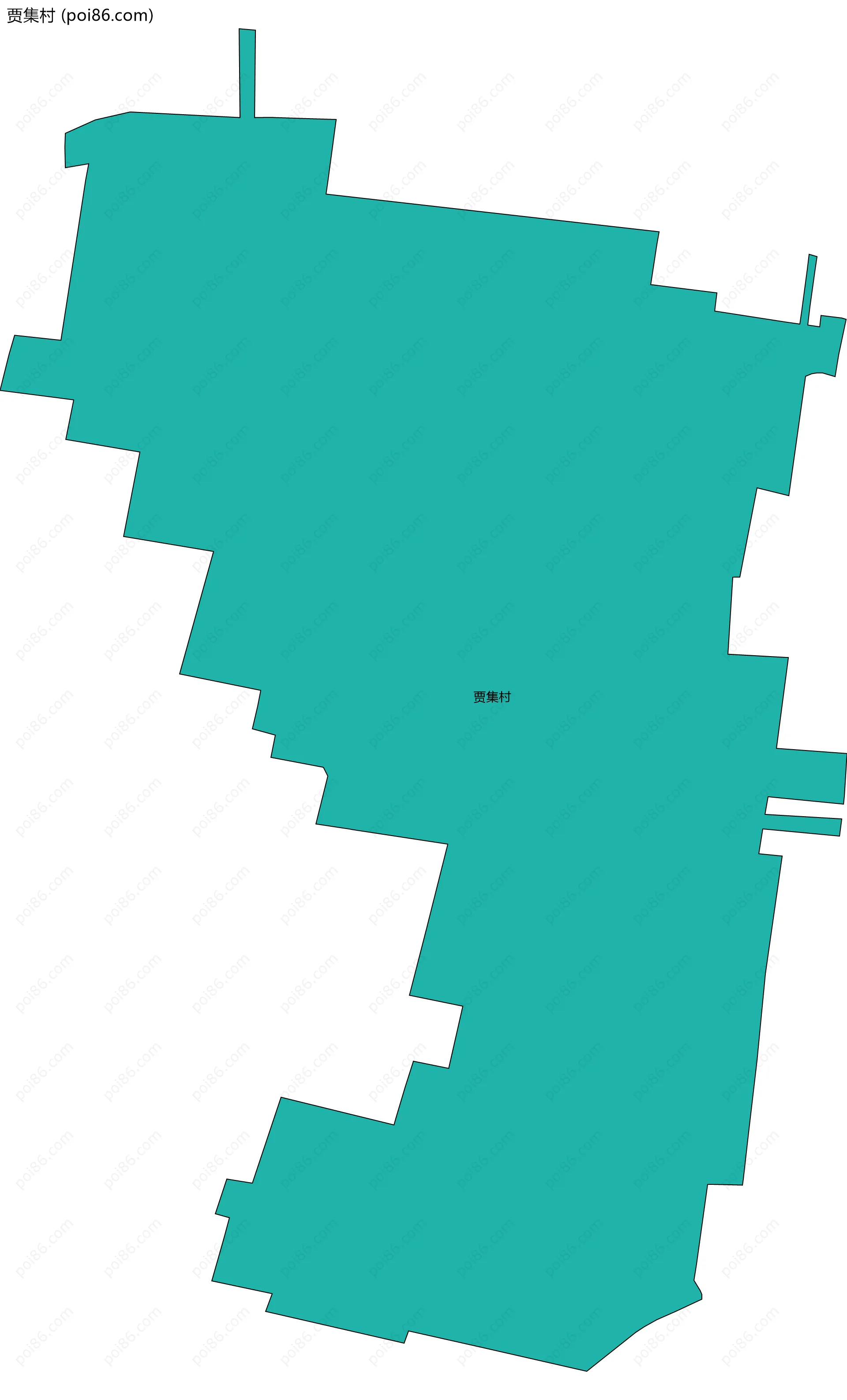 贾集村边界地图
