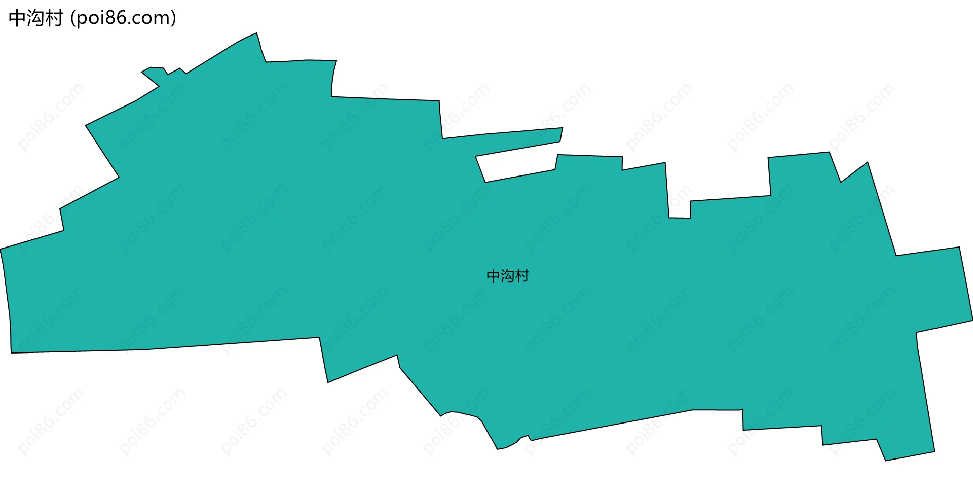 中沟村边界地图